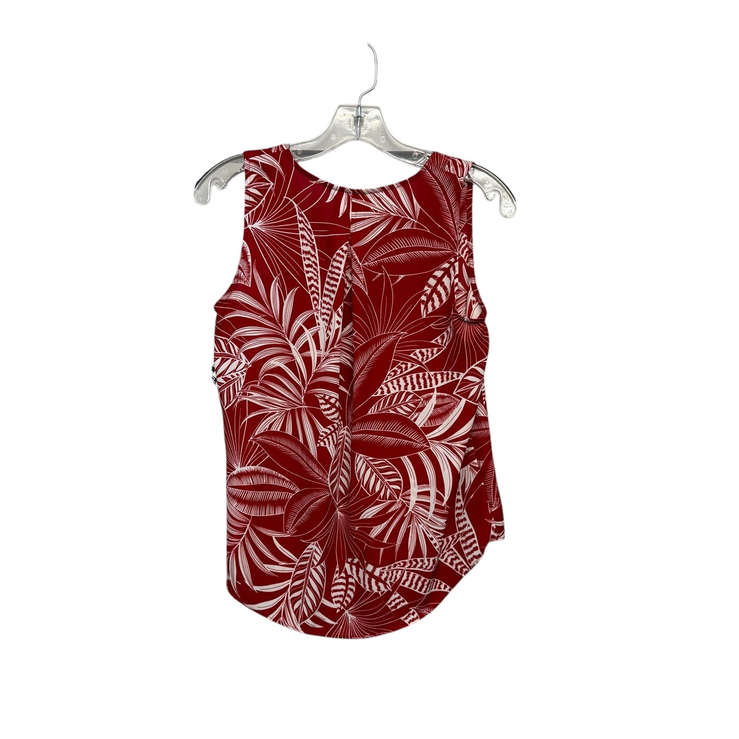 Top Sleeveless By Banana Republic In Red & White, Size:Xs