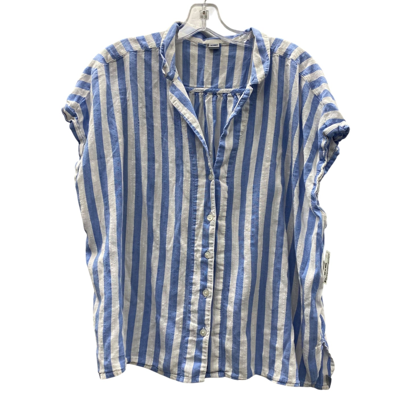 Top Ss By Old Navy In Blue & White, Size:1X