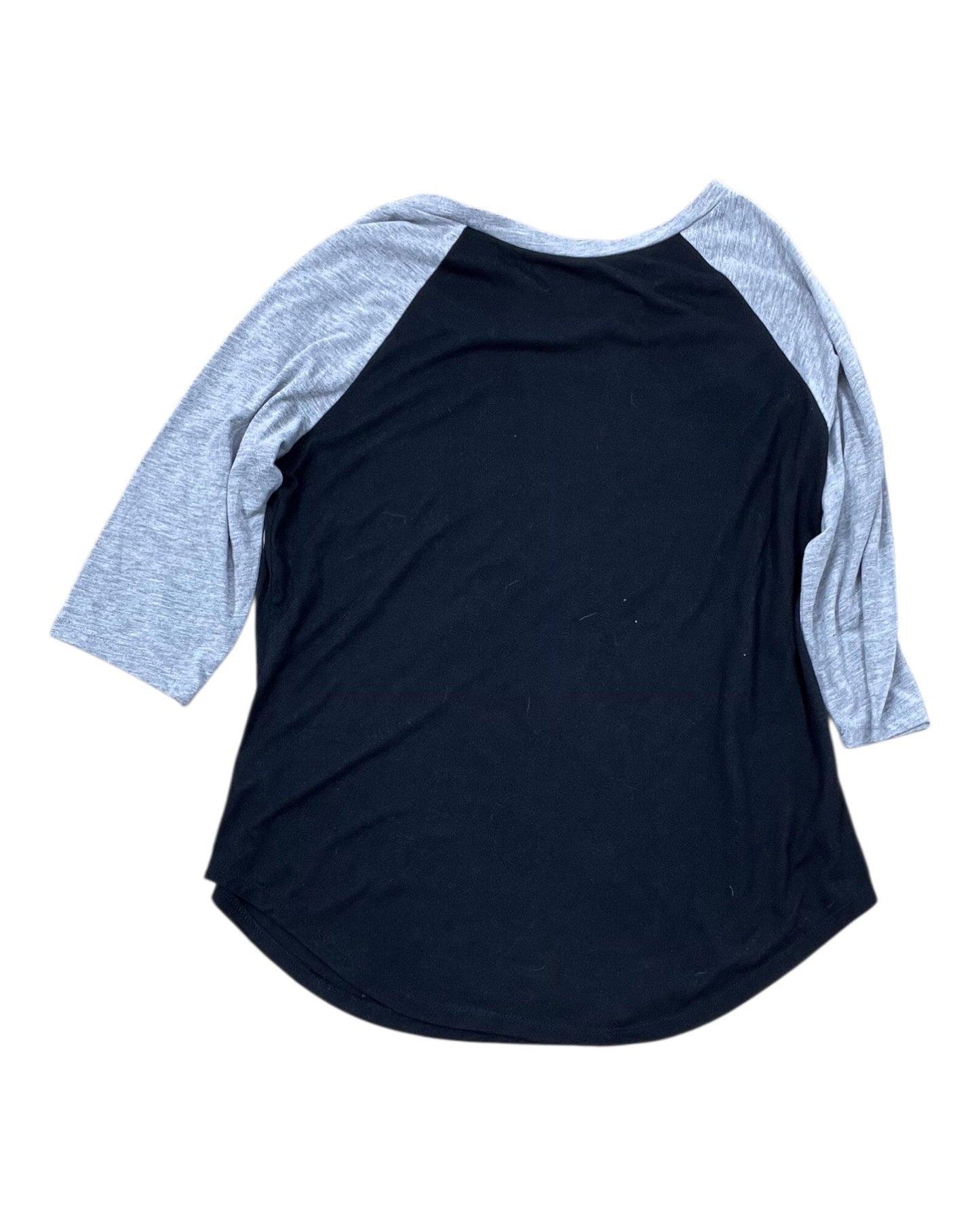 Top 3/4 Sleeve By Zoe And Liv In Black, Size:L