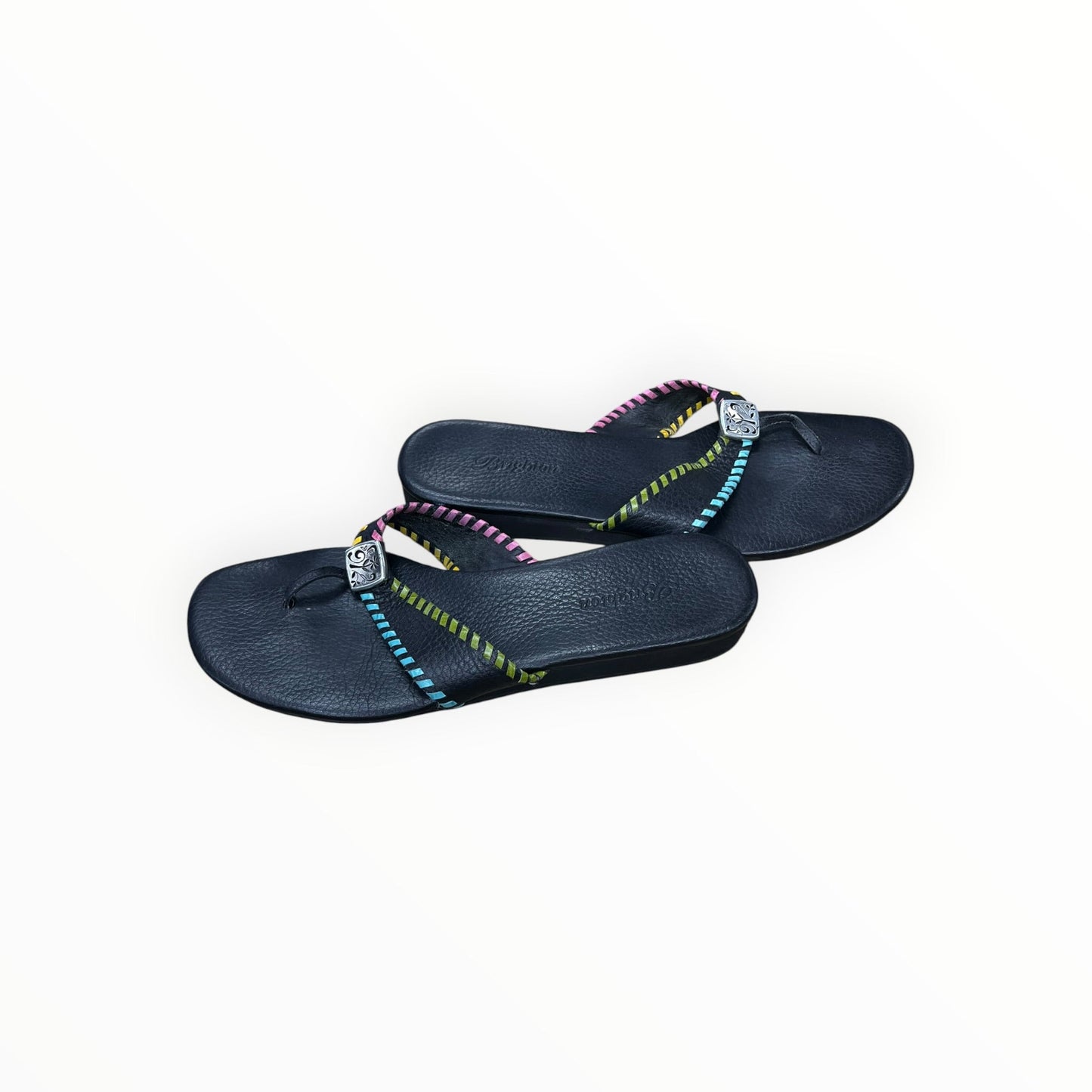 Sandals Flats By Brighton In Black, Size:8.5