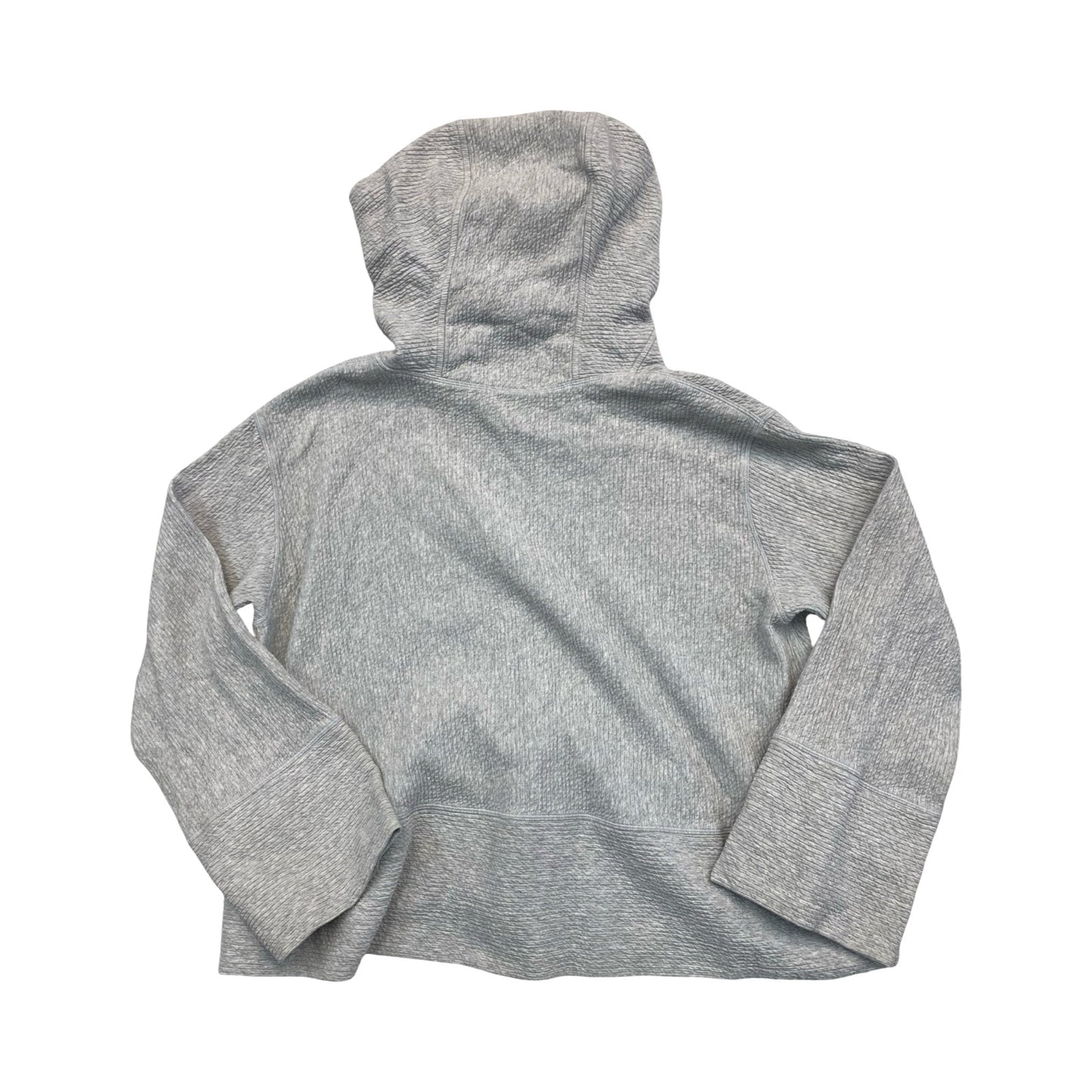 Athletic Sweatshirt Hoodie By Lululemon In Grey, Size:1X