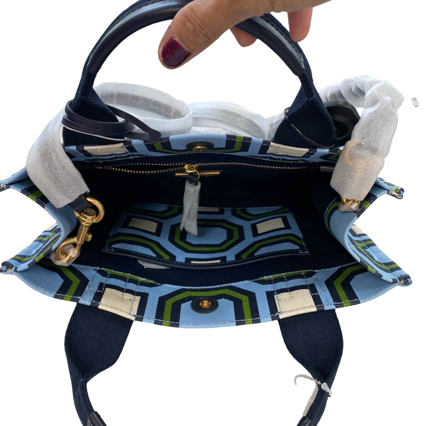 Handbag Designer By Tory Burch In Multi, Size:Medium