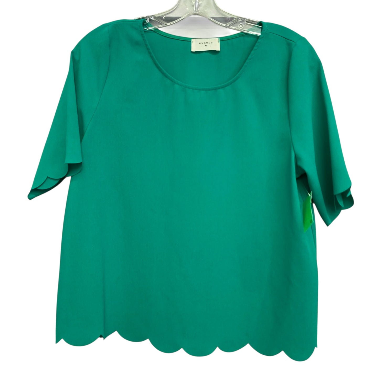 Top Short Sleeve By Everly In Teal, Size:M