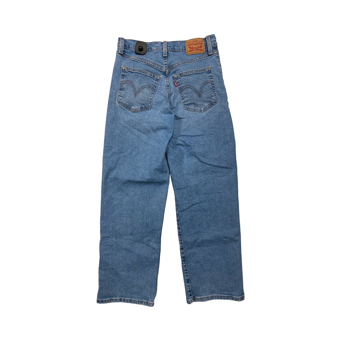 Jeans Wide Leg By Levis In Blue Denim, Size:6