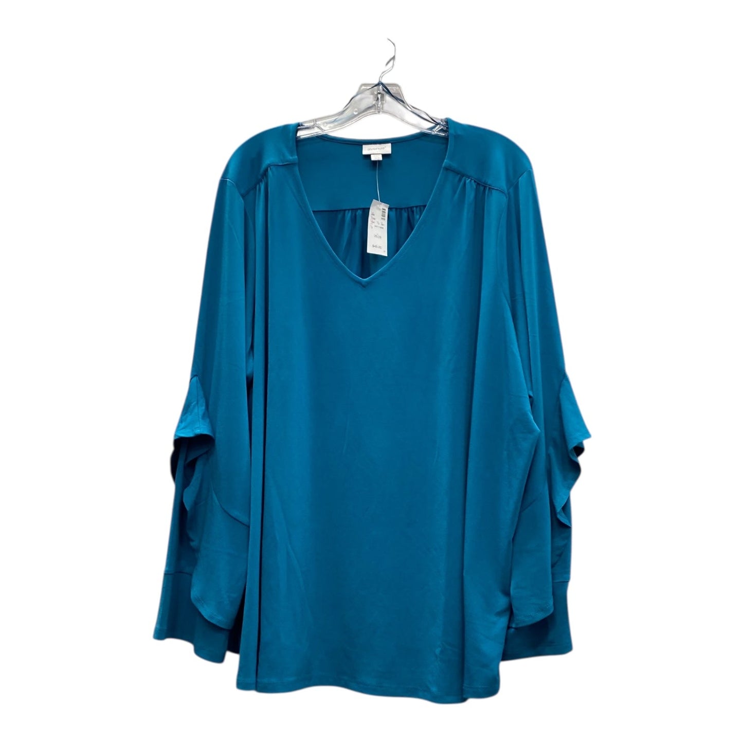 Top Ls By Avenue In Aqua, Size:4X