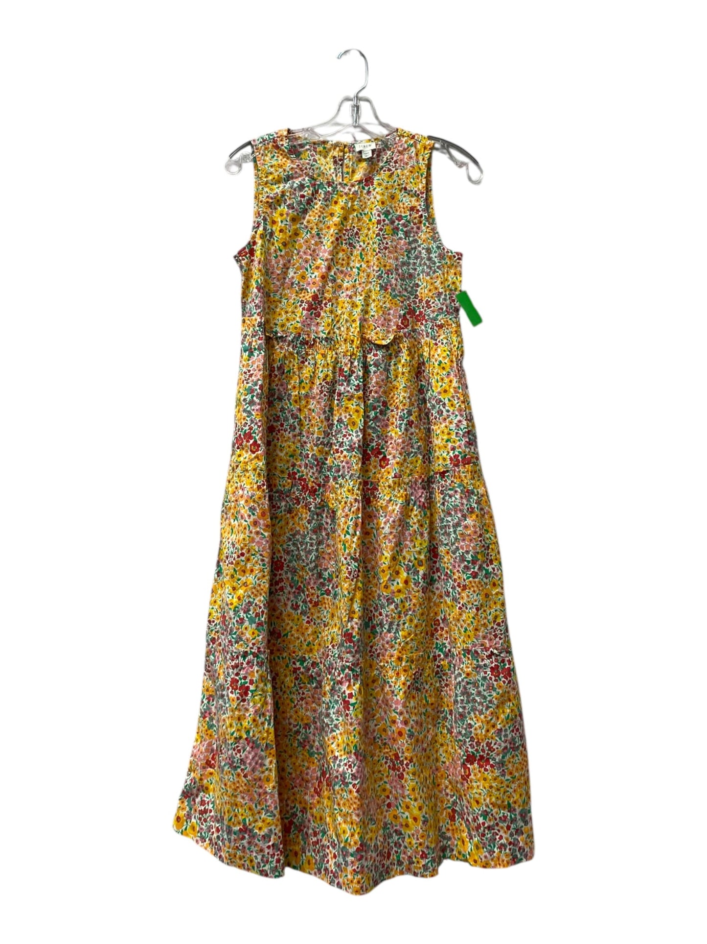 Dress Casual Midi By J. Crew In Yellow, Size:Xs
