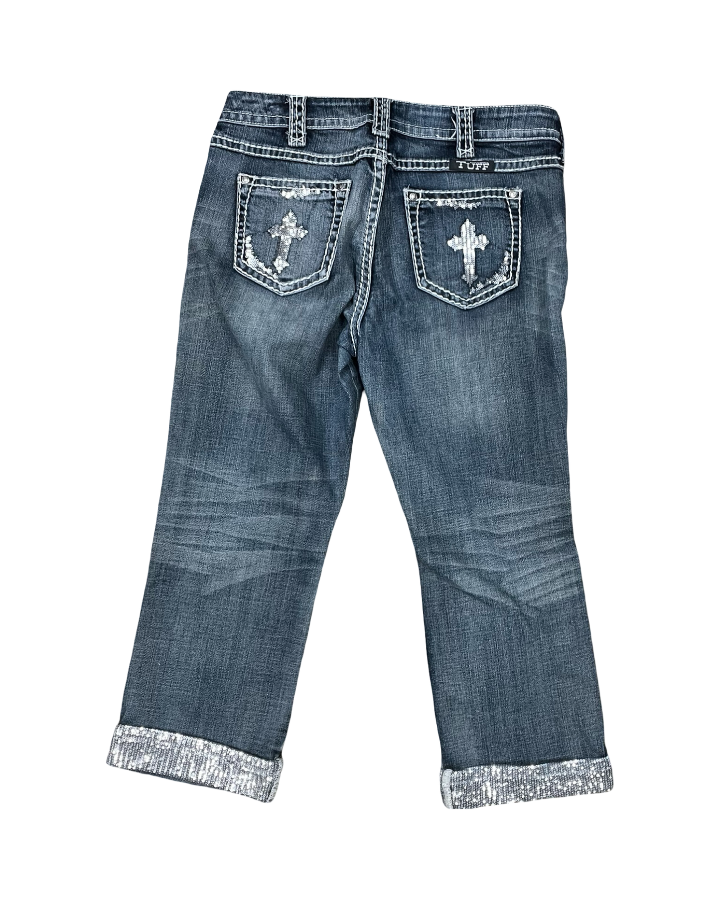 Jeans Cropped By Clothes Mentor In Blue Denim, Size:10