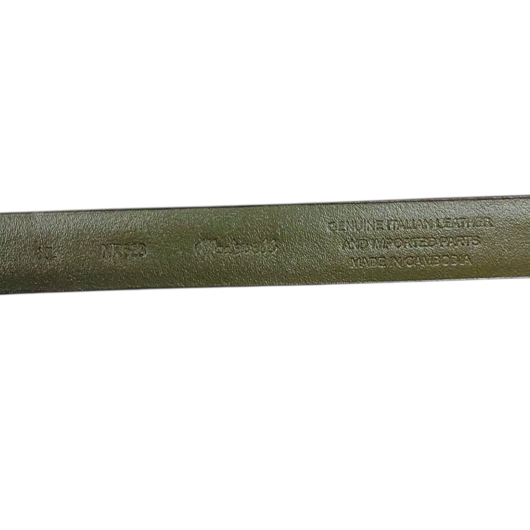 Belt Leather By Madewell In Green, Size:Xlarge