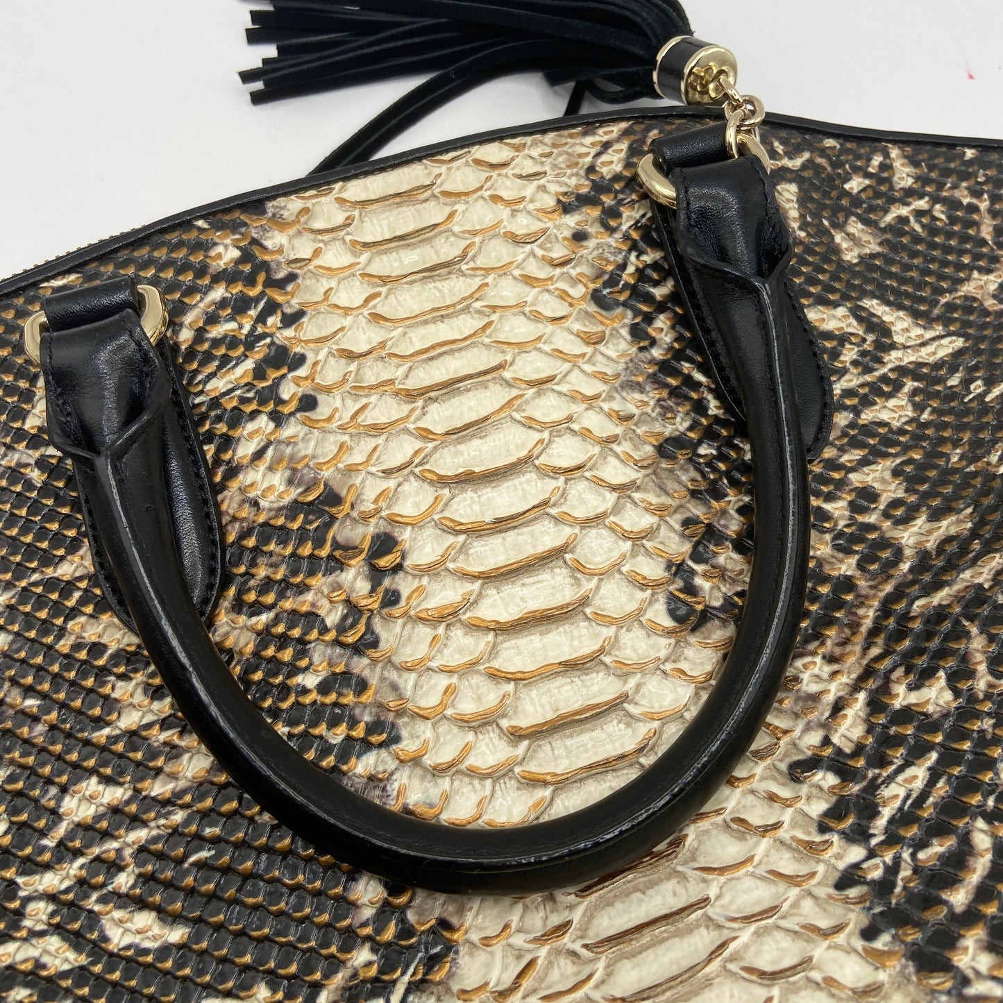 Handbag Designer By Brahmin, Size: Large