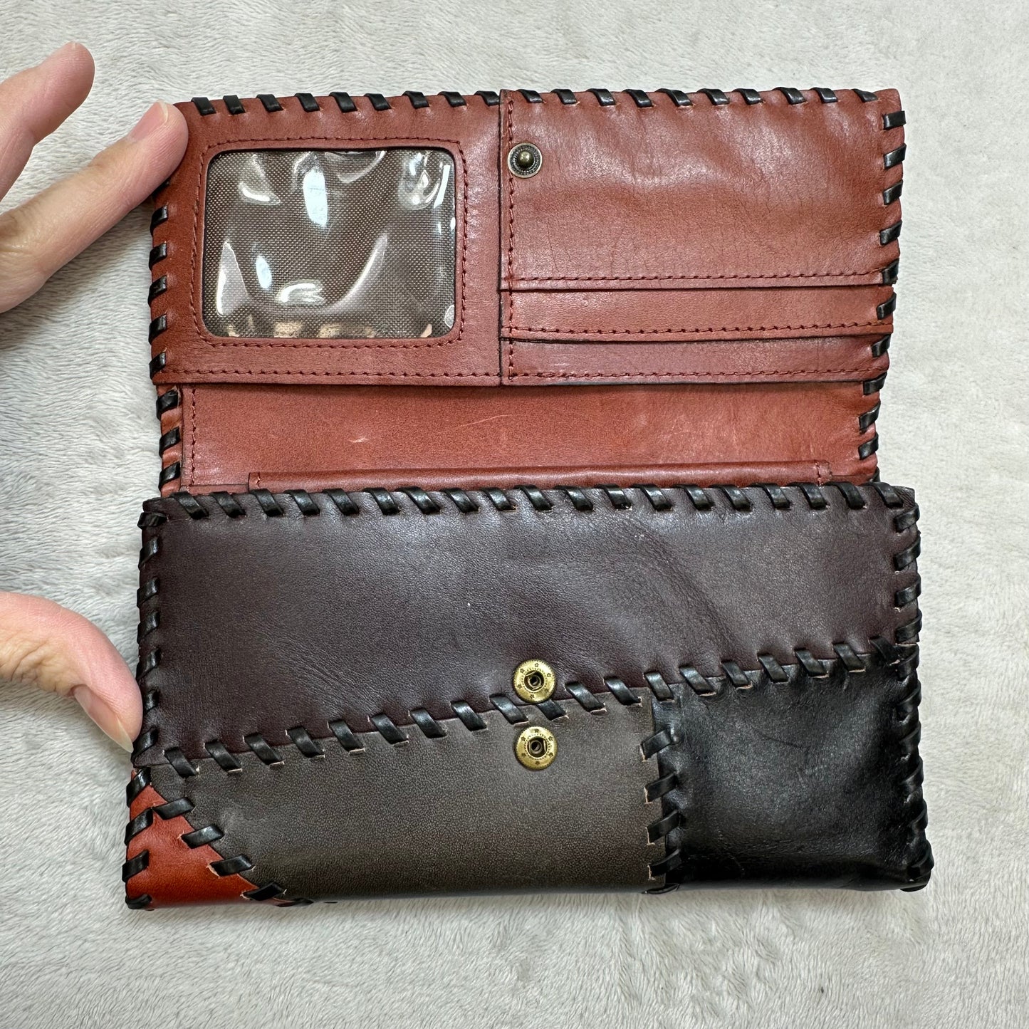 Patchwork Crossbody & wallet set Designer By Patricia Nash, Size: Small