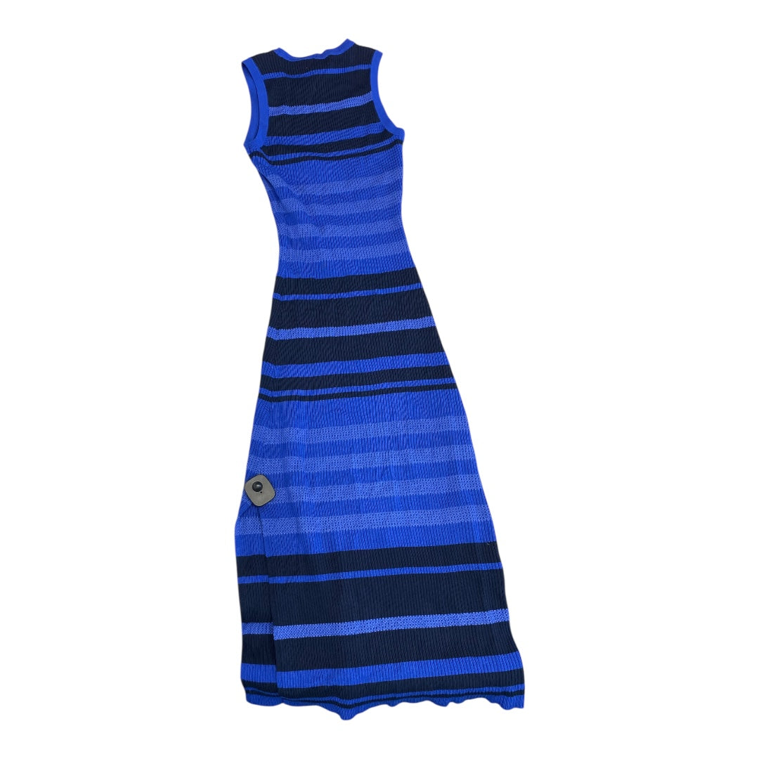 Dress Casual Maxi By Evereve In Black & Blue, Size:S