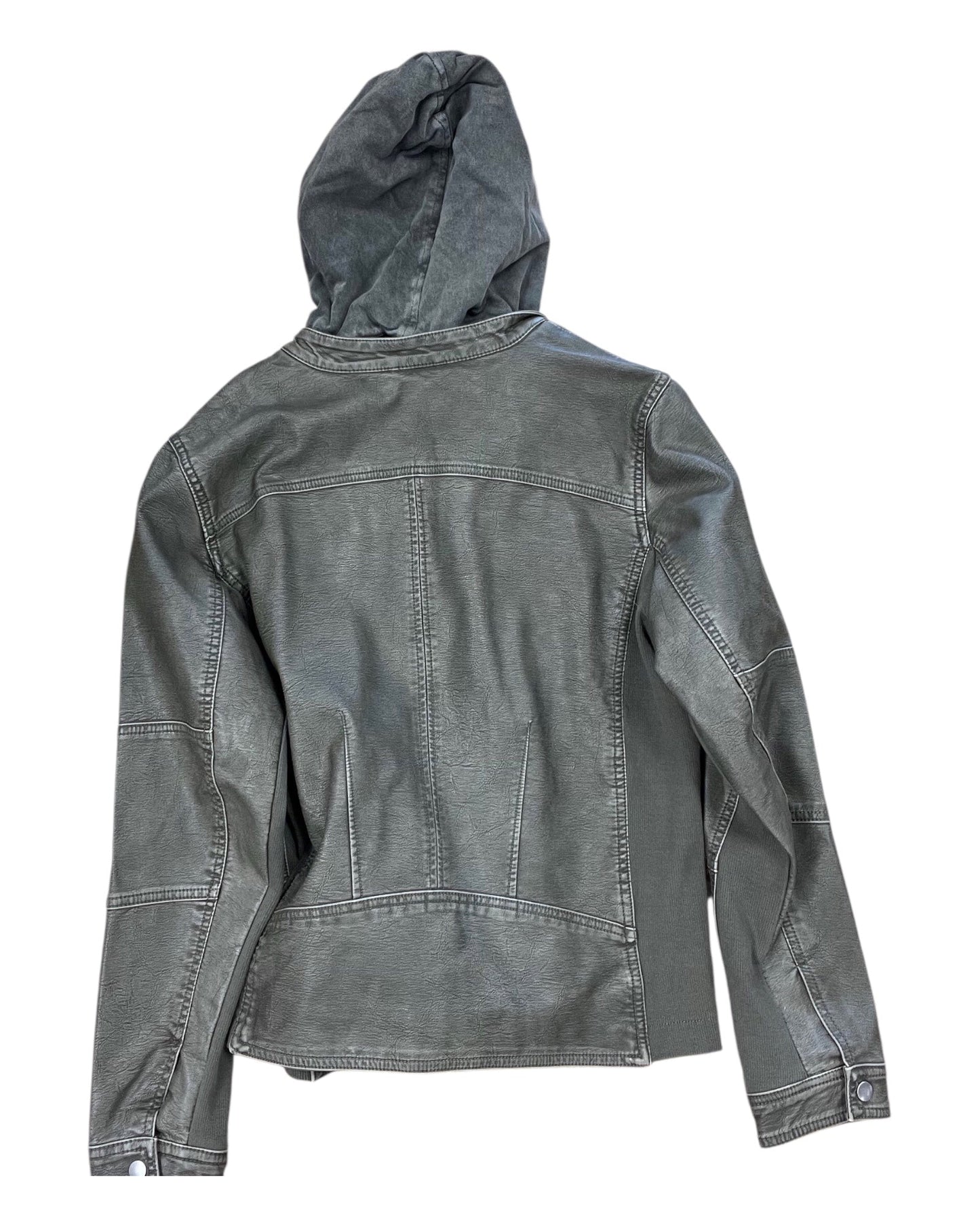 Jacket Moto By Maurices In Green, Size:Xl