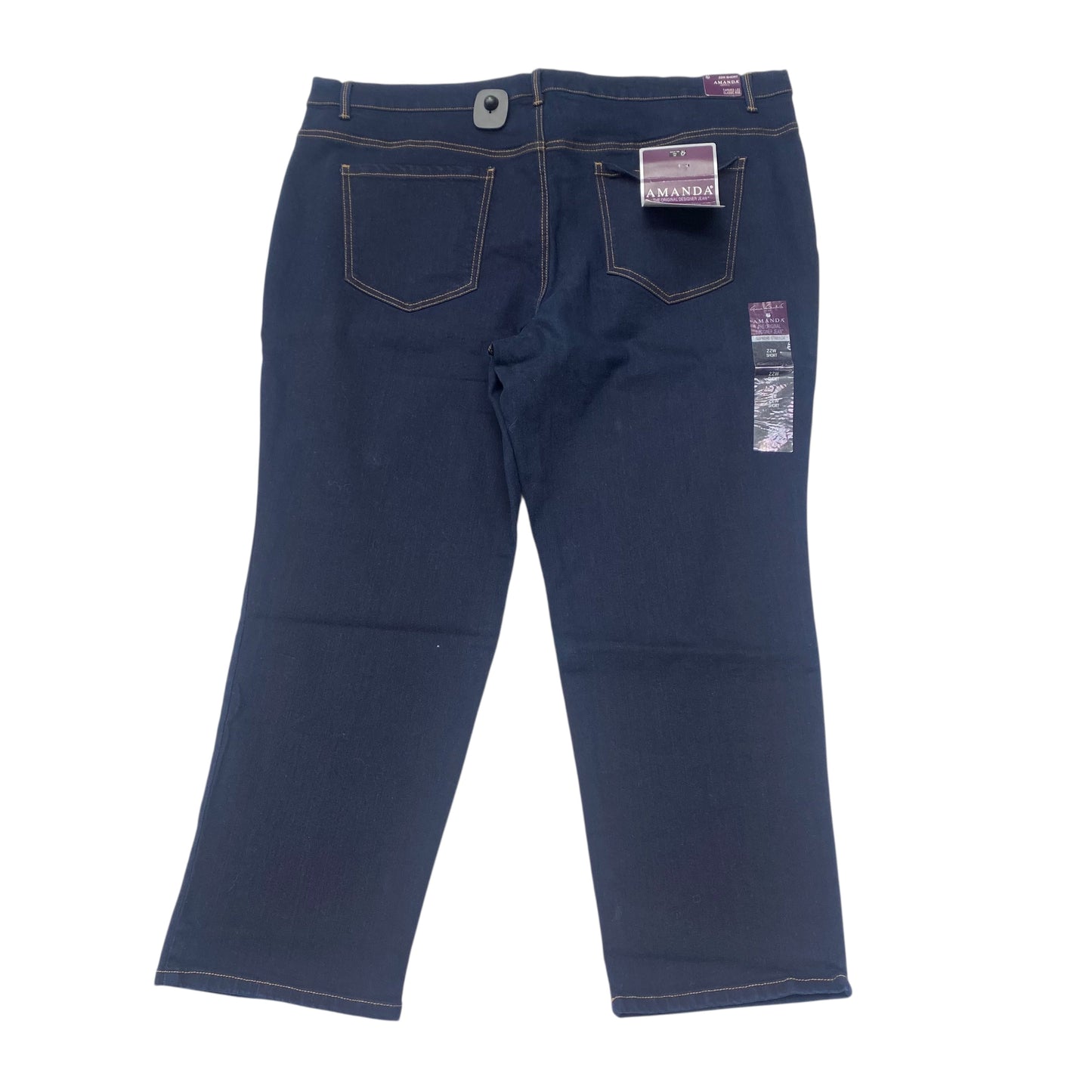 Jeans Skinny By Gloria Vanderbilt In Blue Denim, Size:22