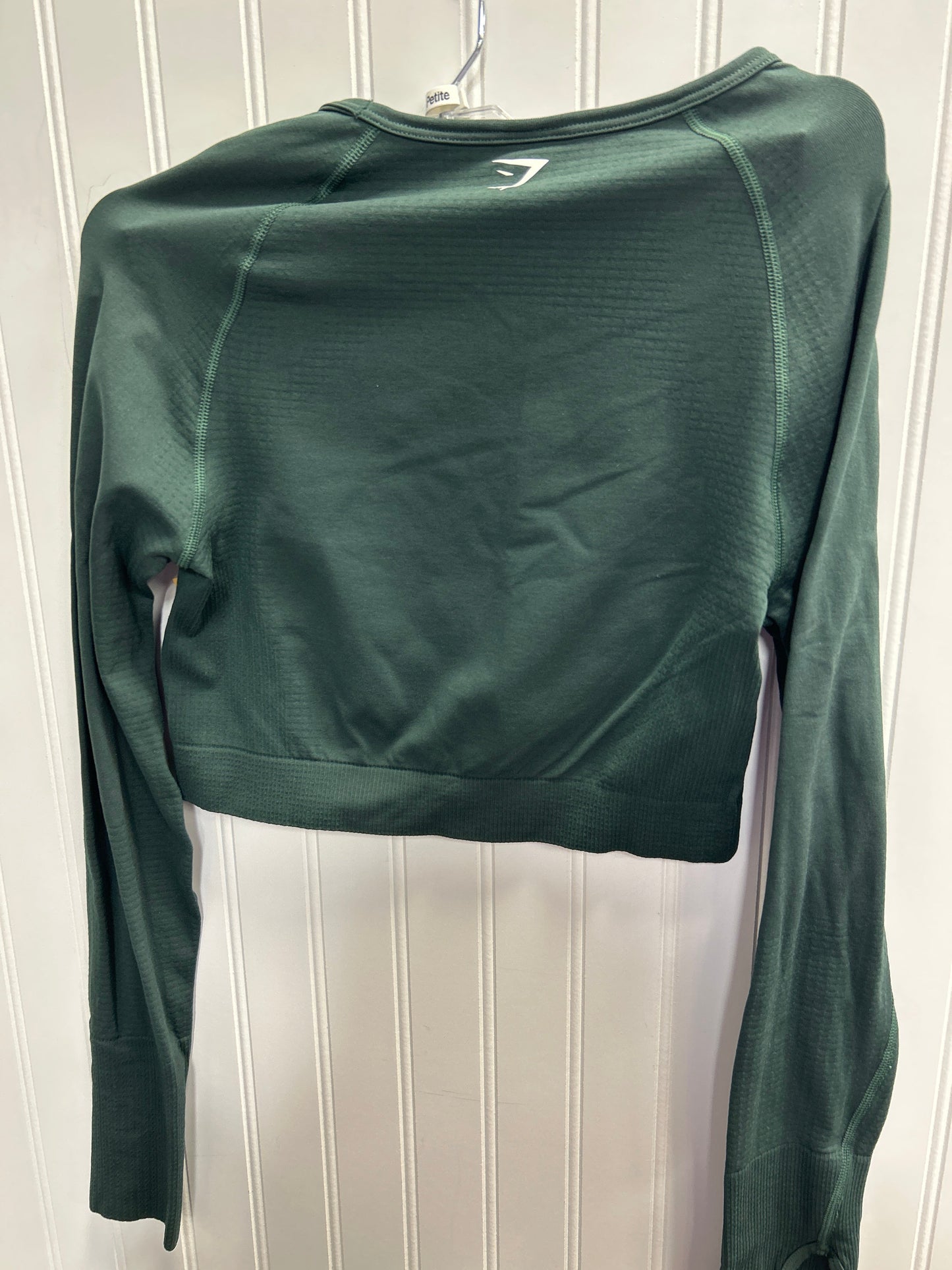 Athletic Top Ls Crewneck By Gym Shark In Green, Size:M