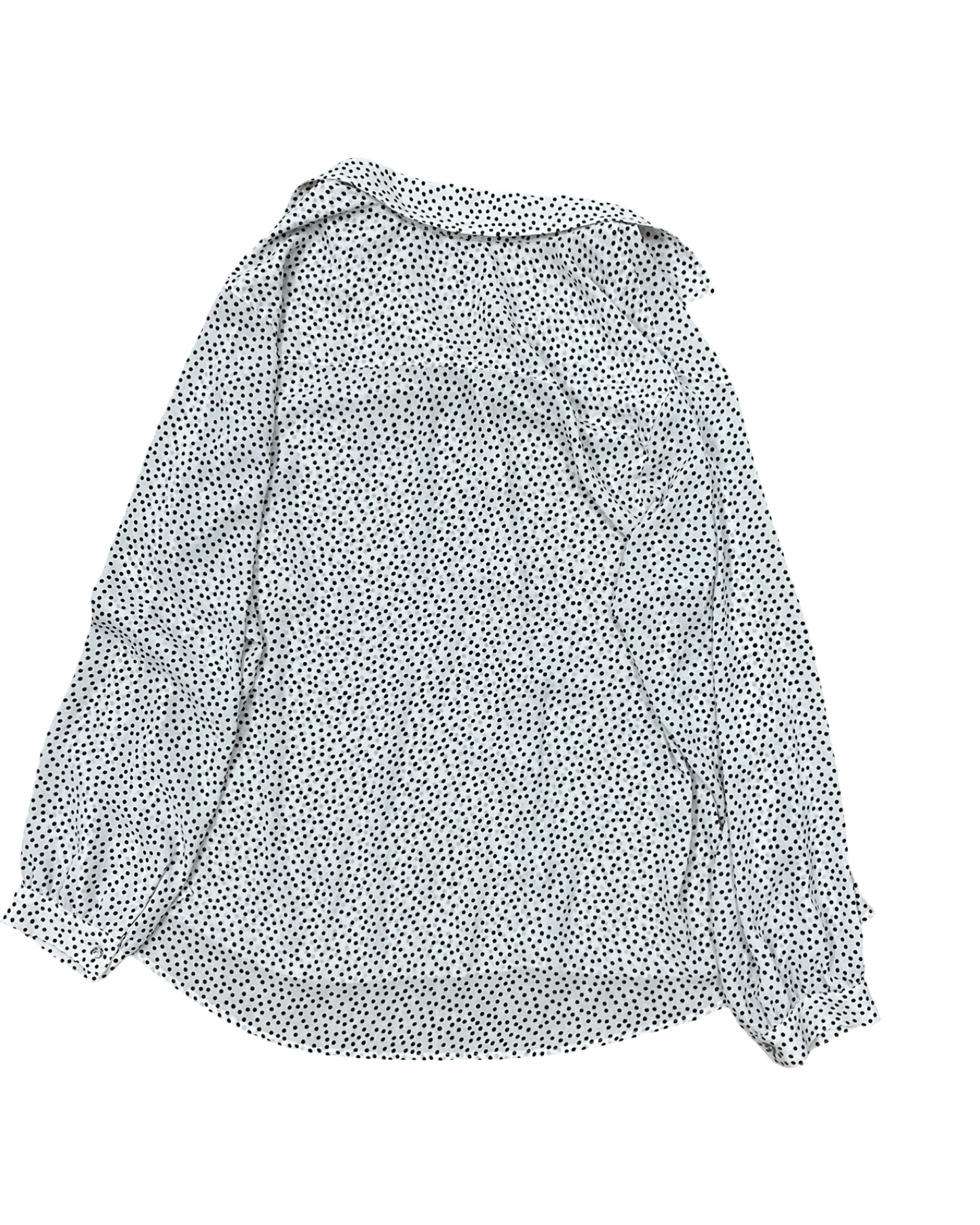 Blouse Ls By Foxcroft In Black & White, Size:Xl