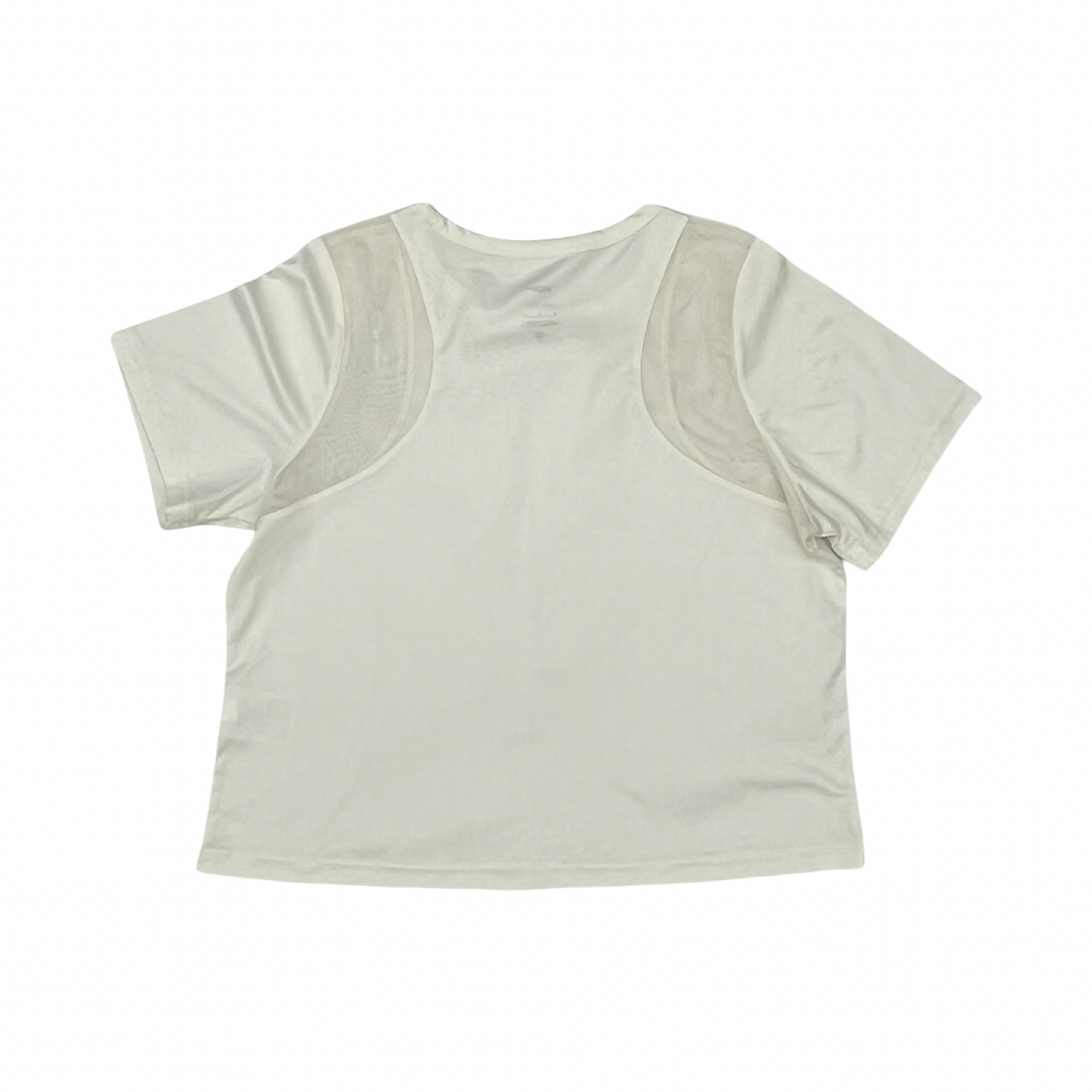Athletic Top Ss By Nike Apparel In Cream, Size:M