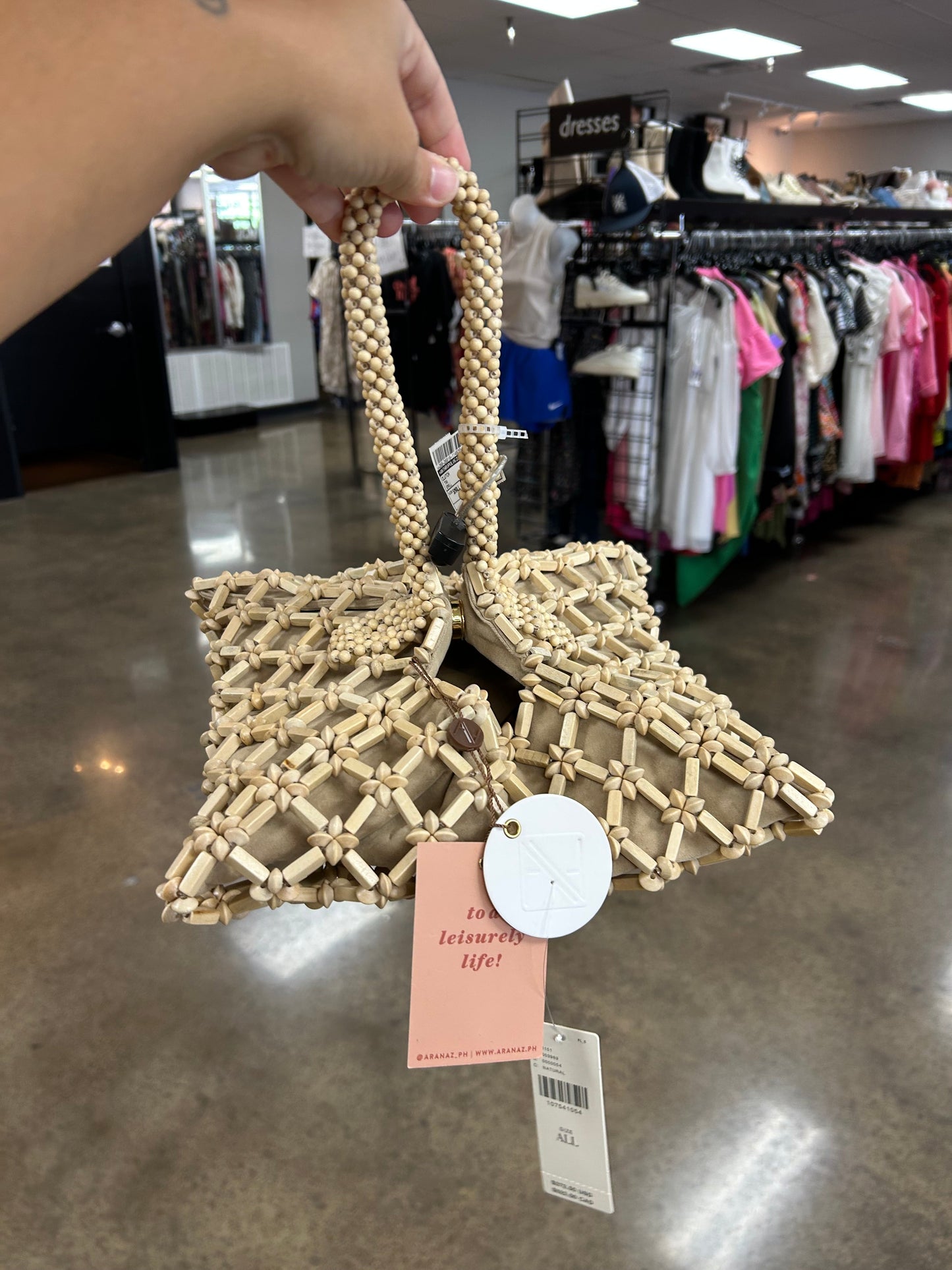 Clutch By Anthropologie In Tan, Size:Small