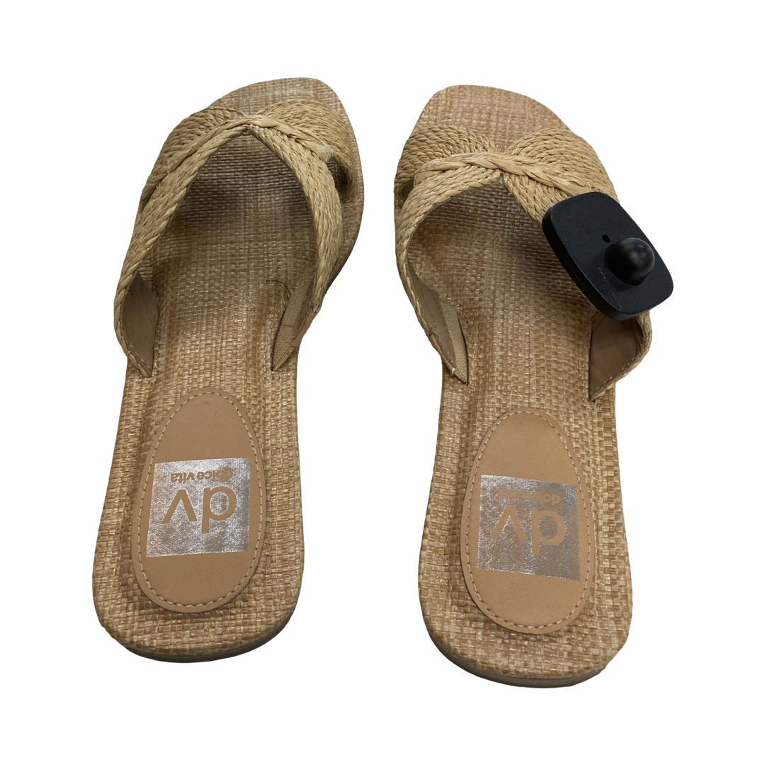 Sandals Flats By Vince Camuto In Tan, Size:8