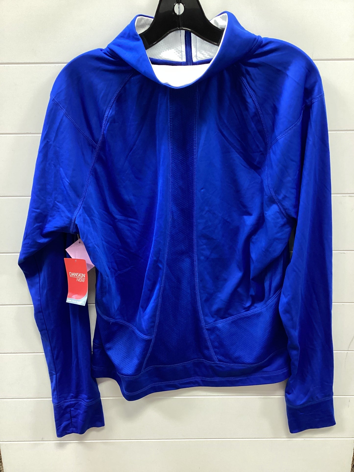 Athletic Top Ls Collar By Danskin Now In Blue, Size:Xl