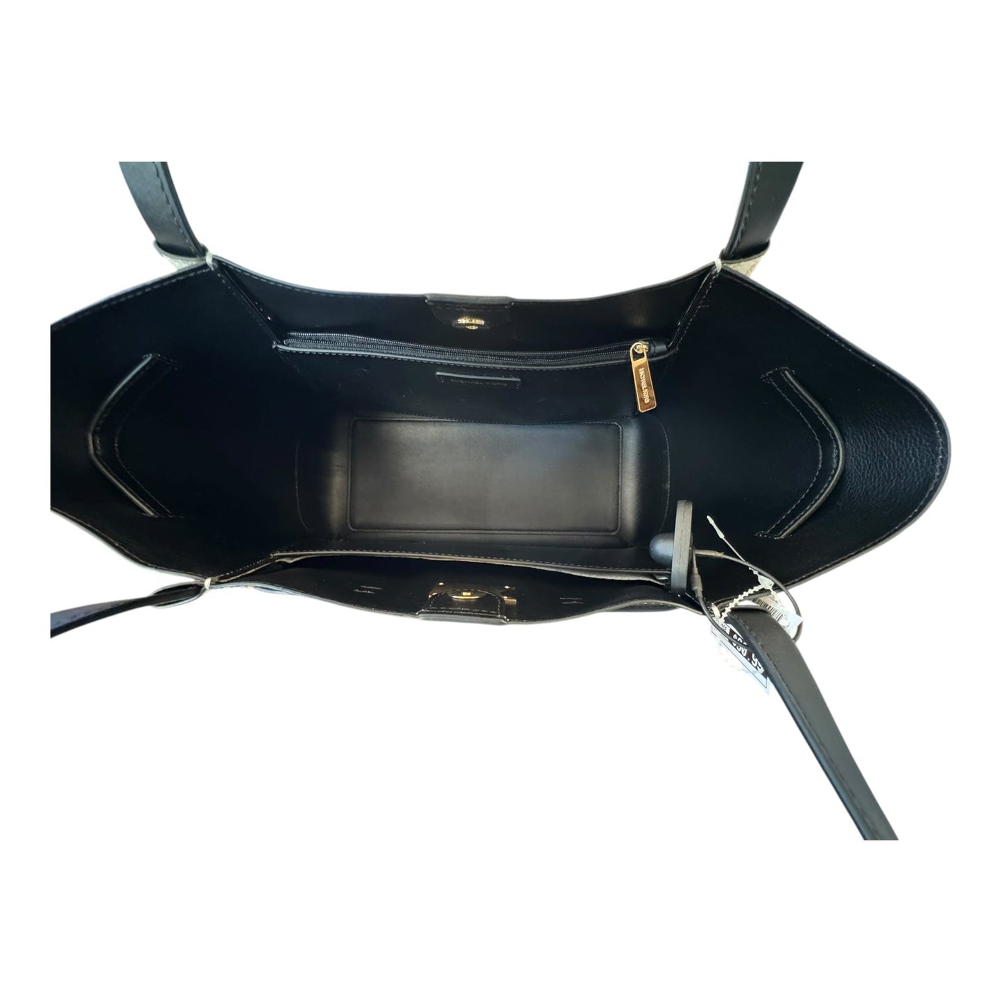 Handbag Designer By Michael Kors In Black & White, Size:Large