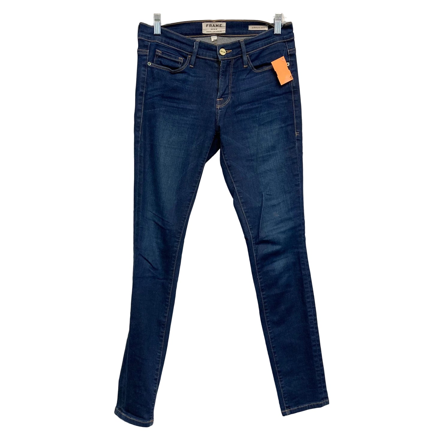 Jeans Skinny By Frame In Blue Denim, Size:6