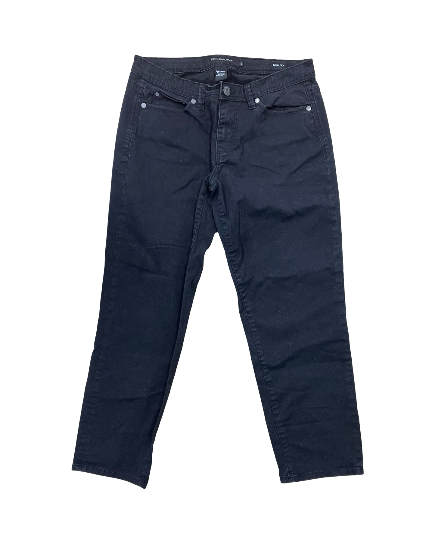 Jeans Skinny By Calvin Klein In Black, Size:10