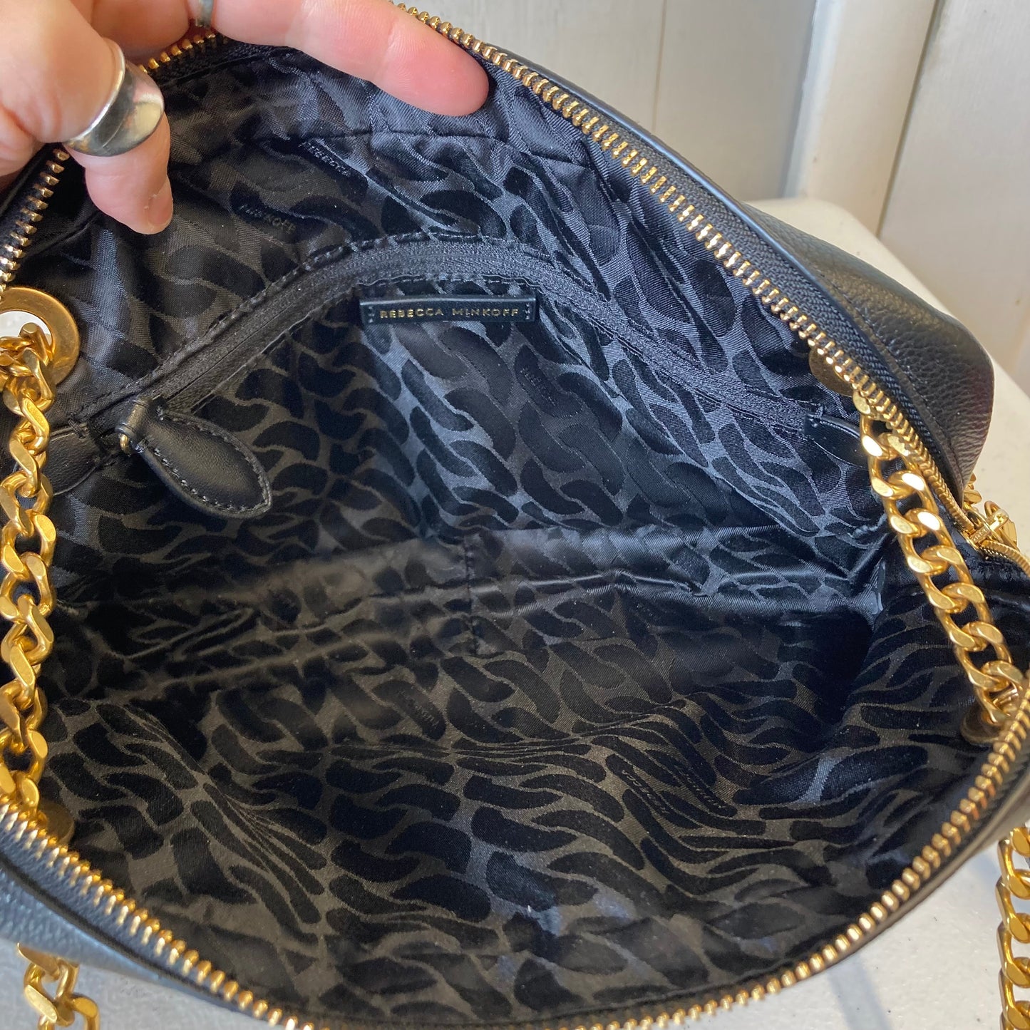 Handbag Designer By Rebecca Minkoff In Black, Size:Medium