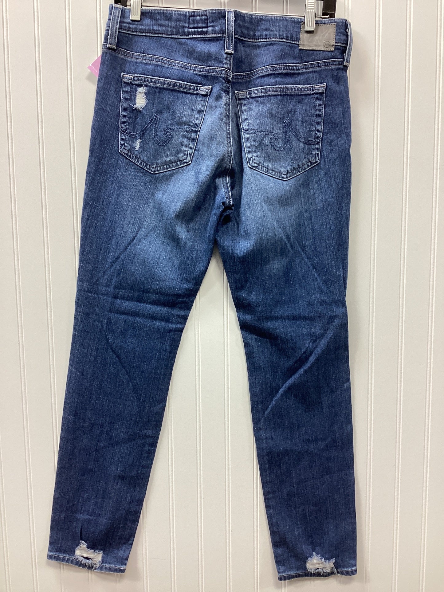 Jeans Skinny By Adriano Goldschmied In Blue Denim, Size:4