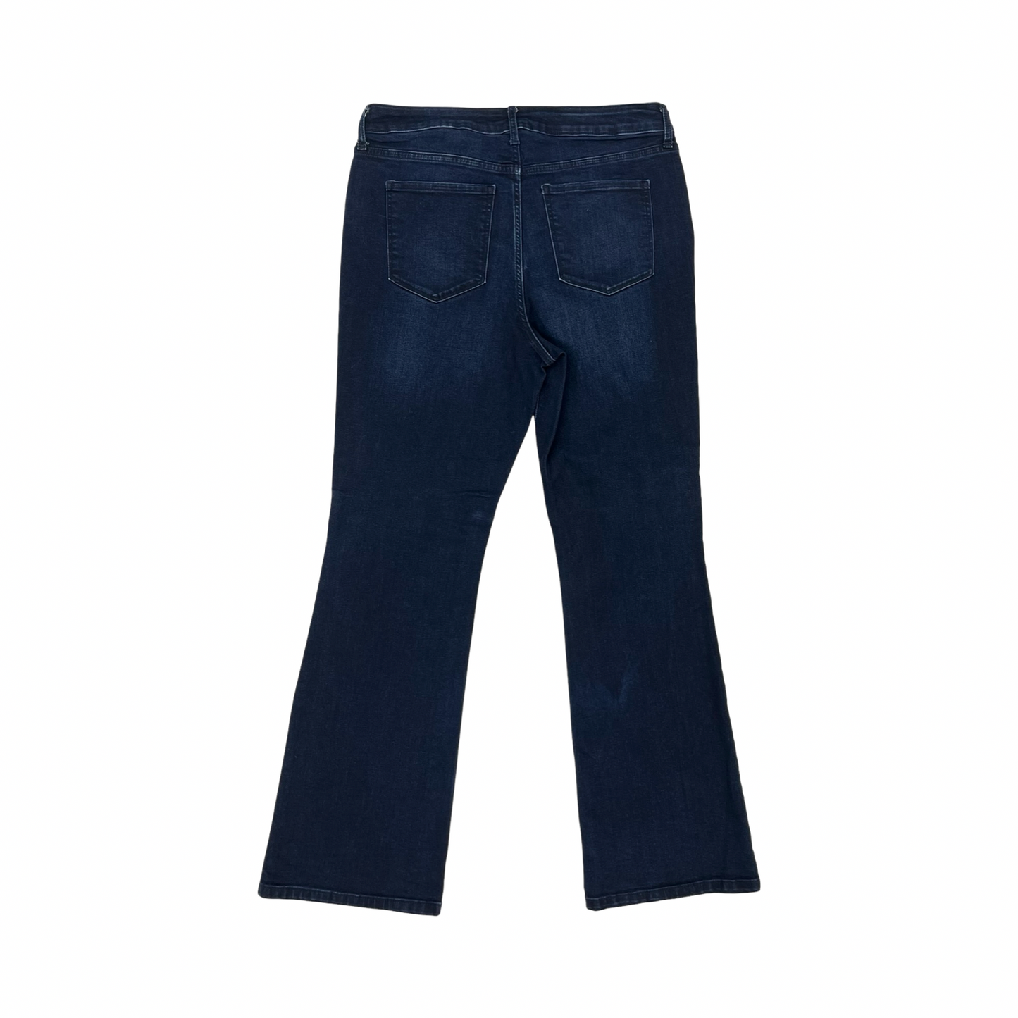 Jeans Flared By Nine West In Blue Denim, Size:14