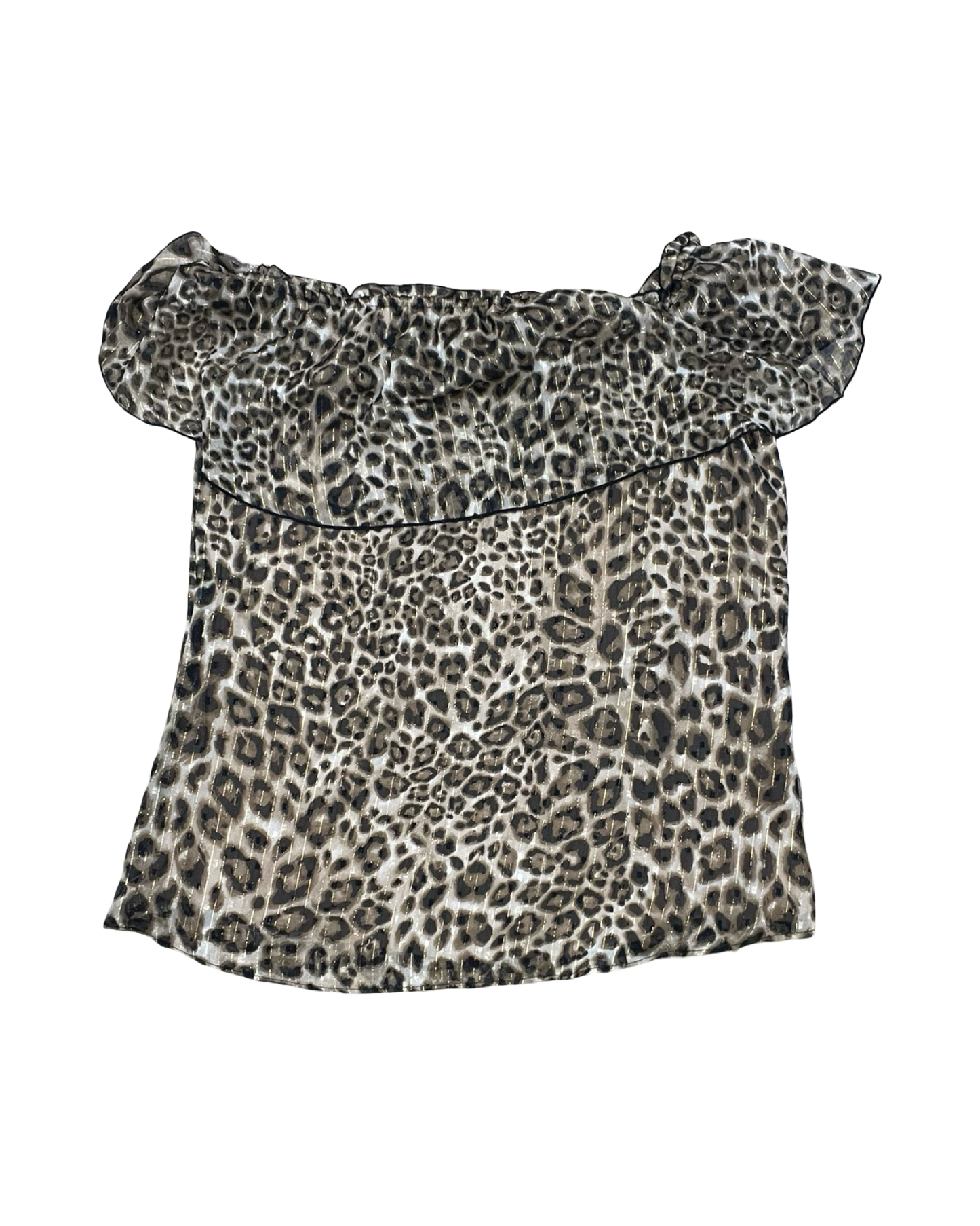 Top Ss By White House Black Market In Animal Print, Size:S