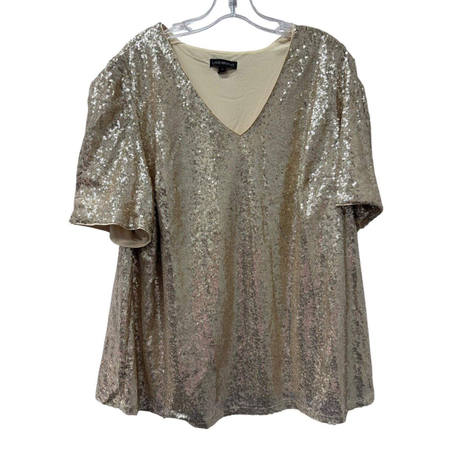 Top Ss By Lane Bryant In Gold, Size:3X
