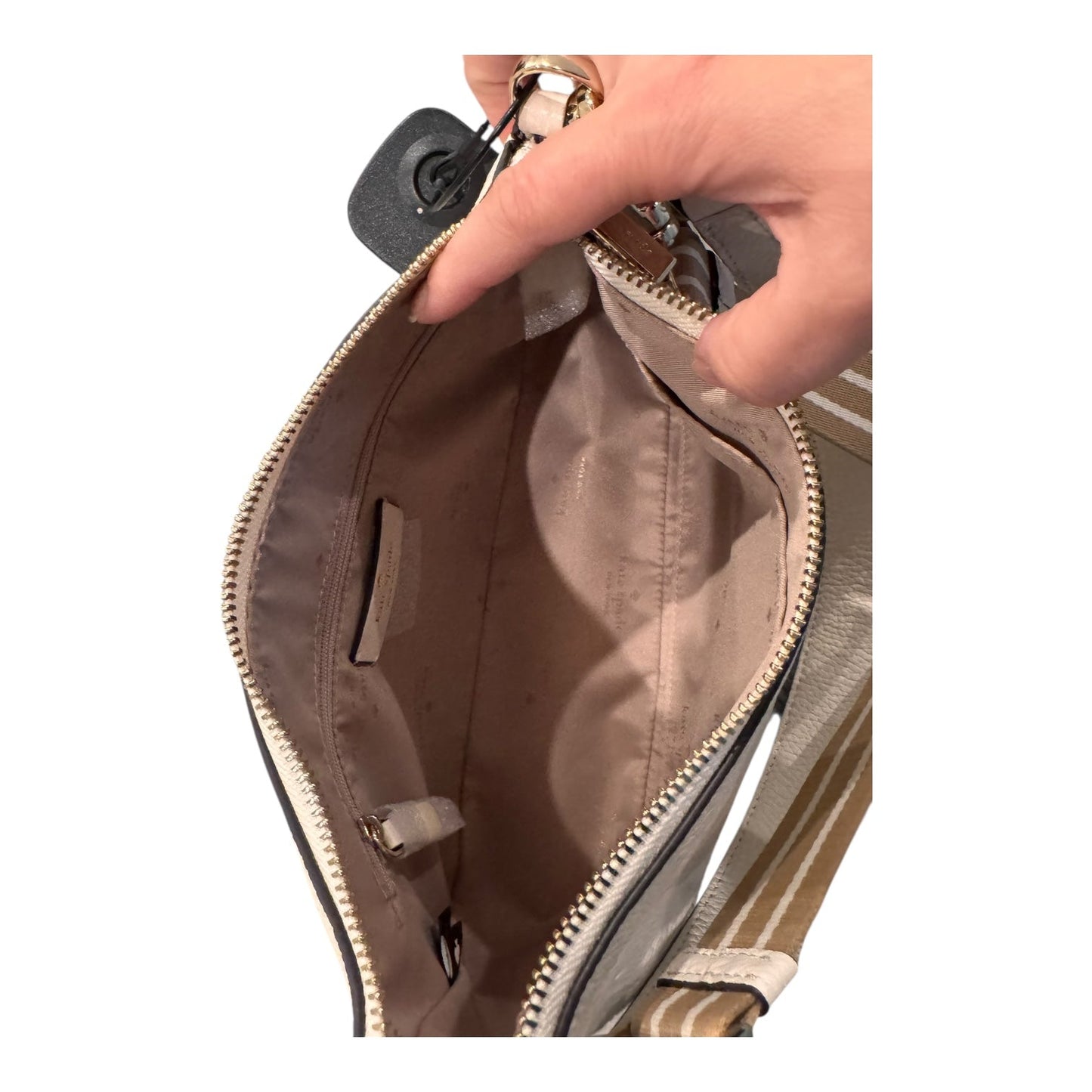 Handbag Designer By Kate Spade In Cream, Size:Medium