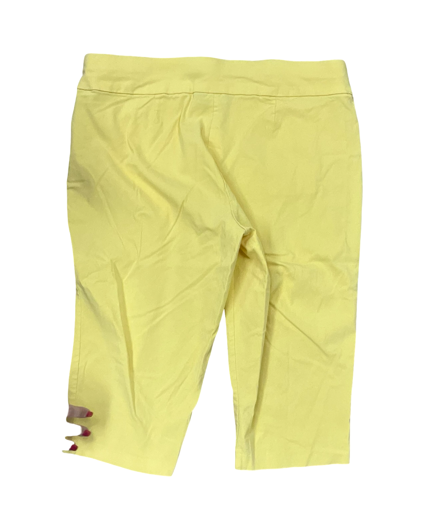 Pants Cropped By Cj Banks In Yellow, Size:16