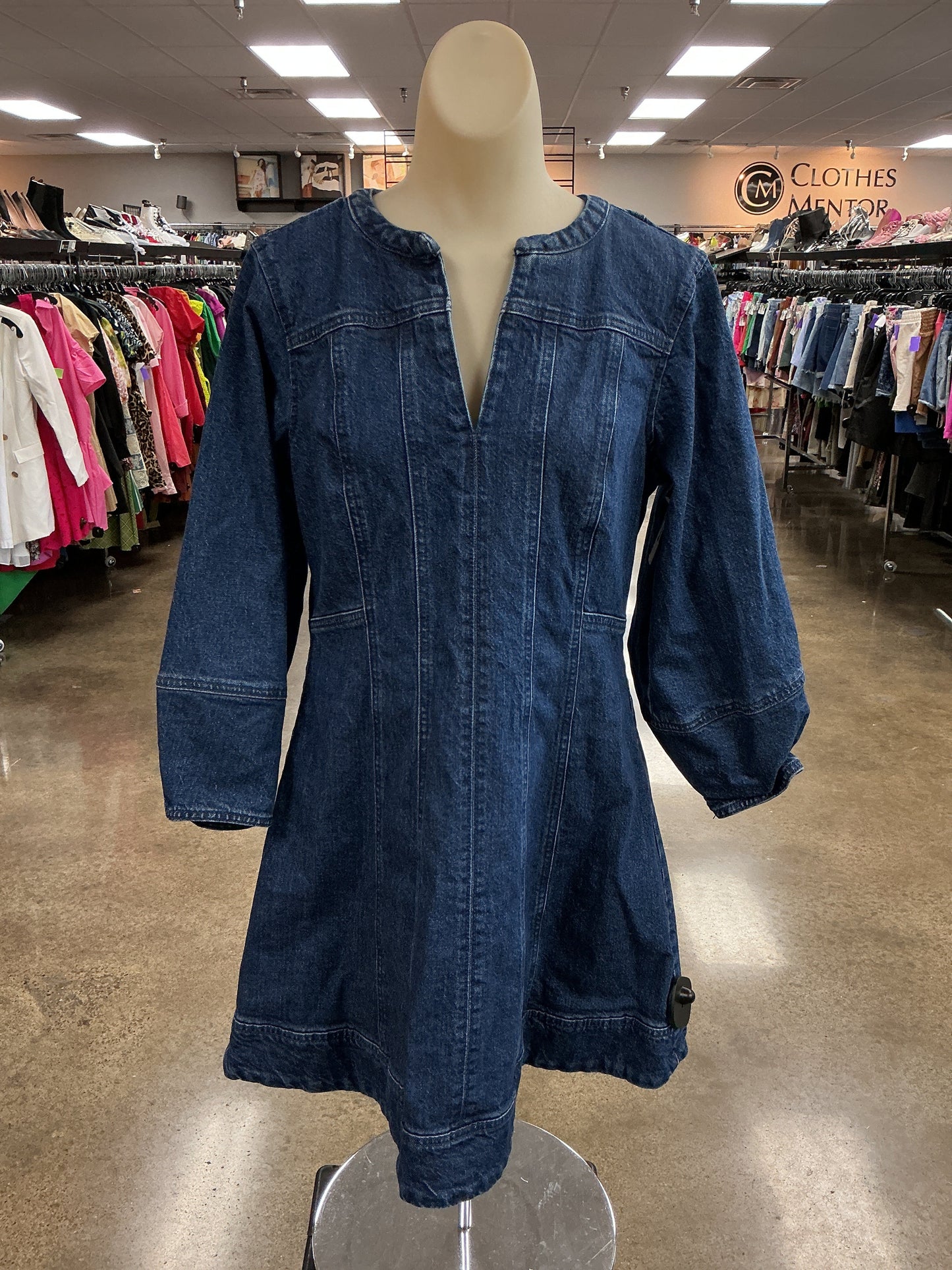 Dress Casual Short By Loft In Blue Denim, Size:14P