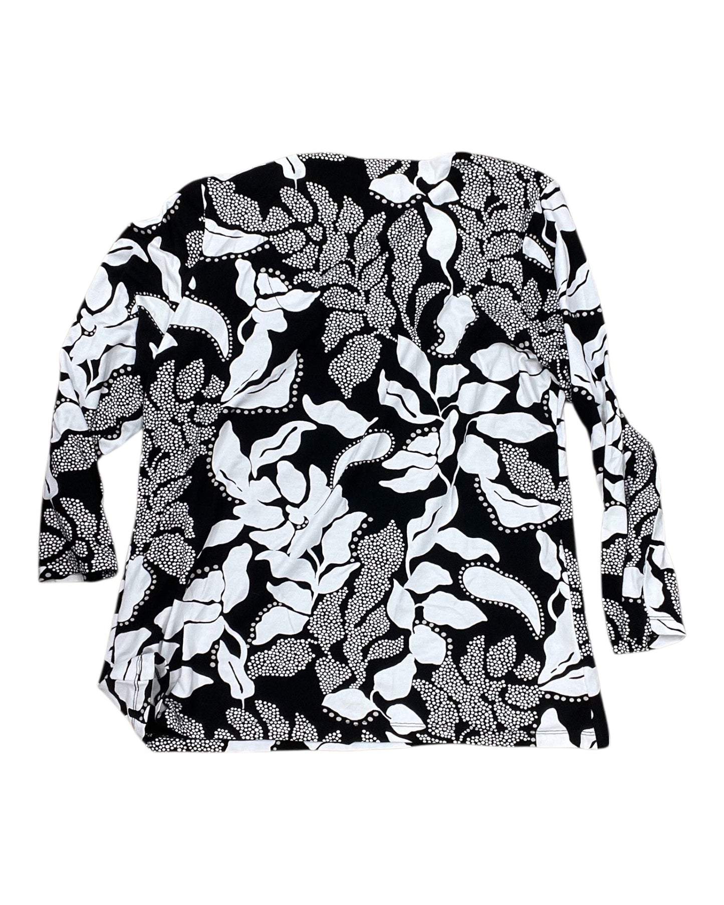 Top Ls By Chicos In Black & White, Size:L