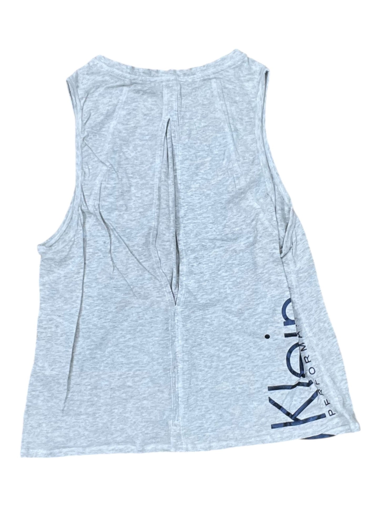 Athletic Tank Top By Calvin Klein In Grey, Size:M