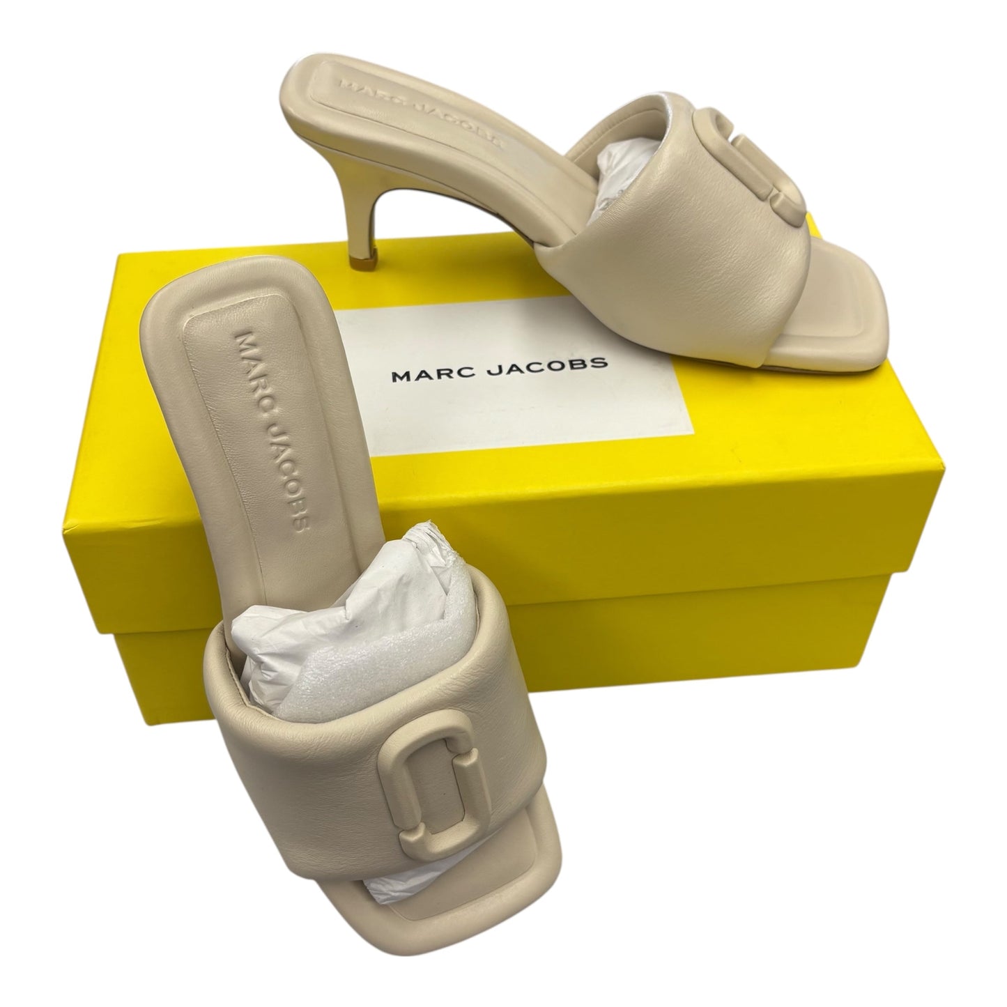 Sandals Luxury Designer By Marc Jacobs In Cream, Size:5