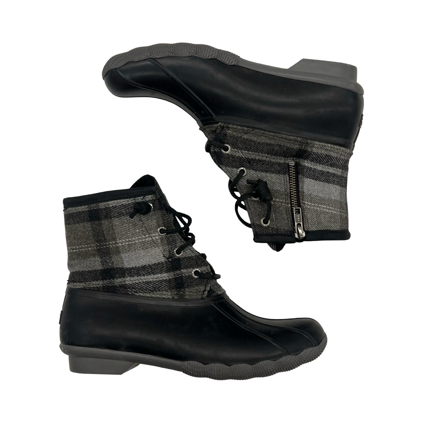 Boots Rain By Sperry In Black, Size:9