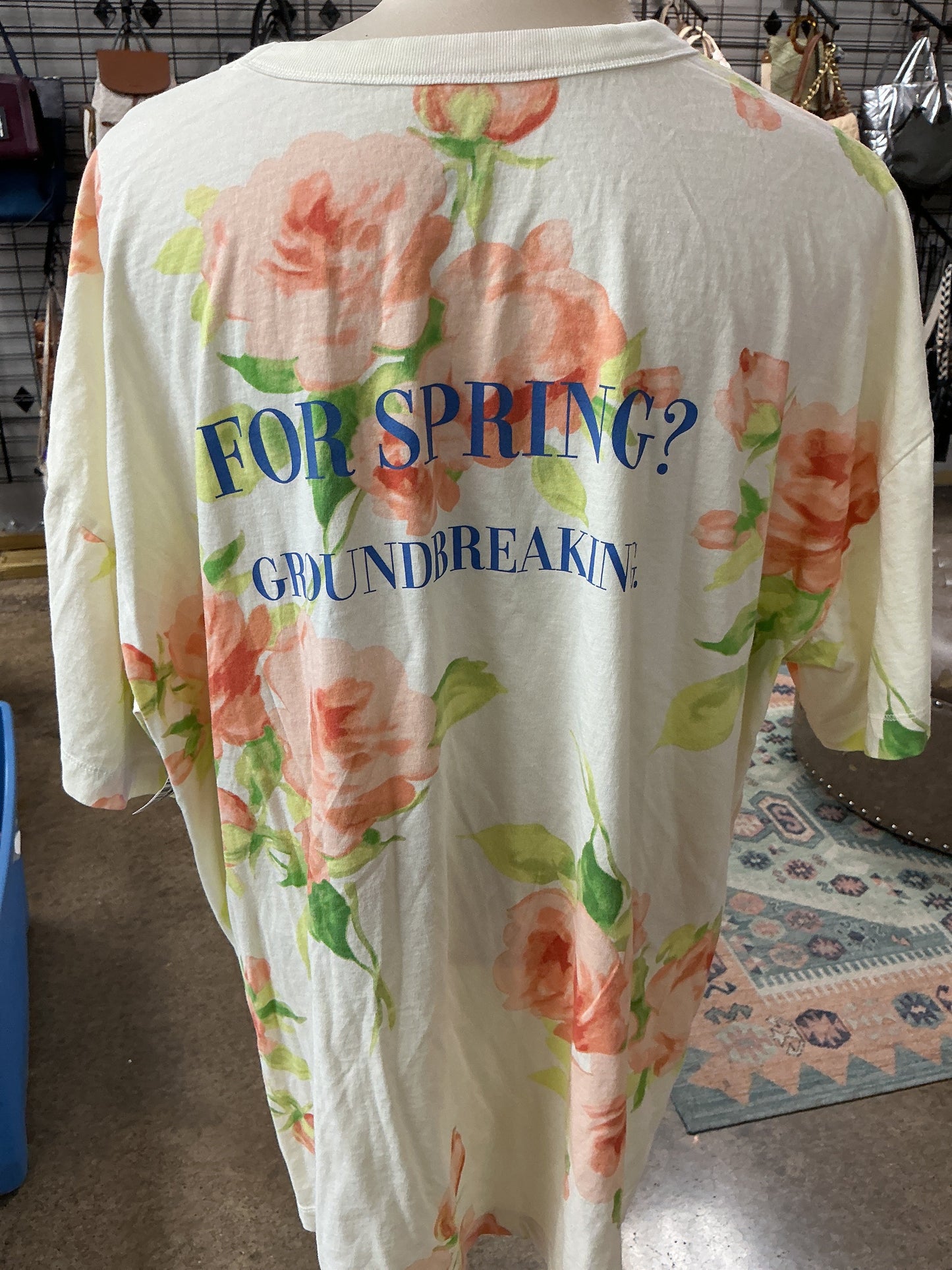 Top Ss By Old Navy In Floral Print, Size:Xl