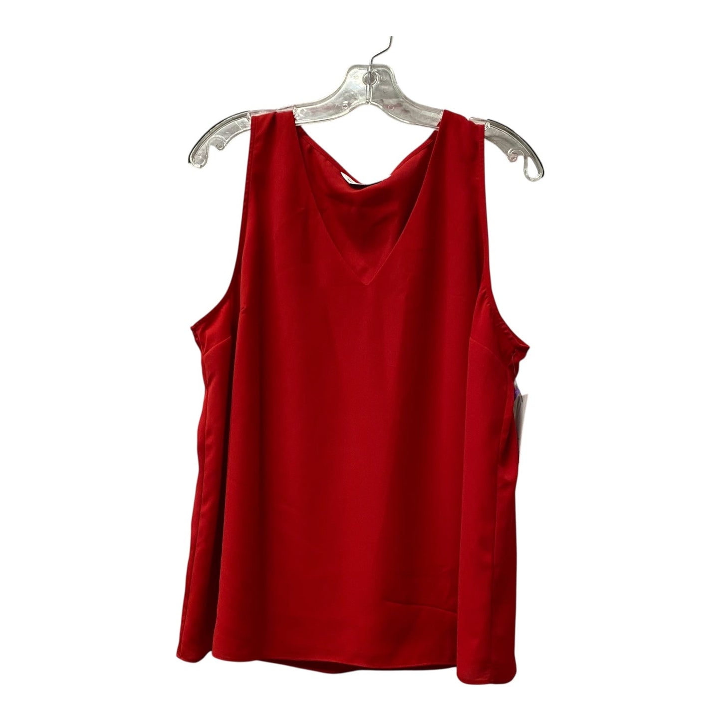 Top Sleeveless By Nine West In Red, Size:Xl