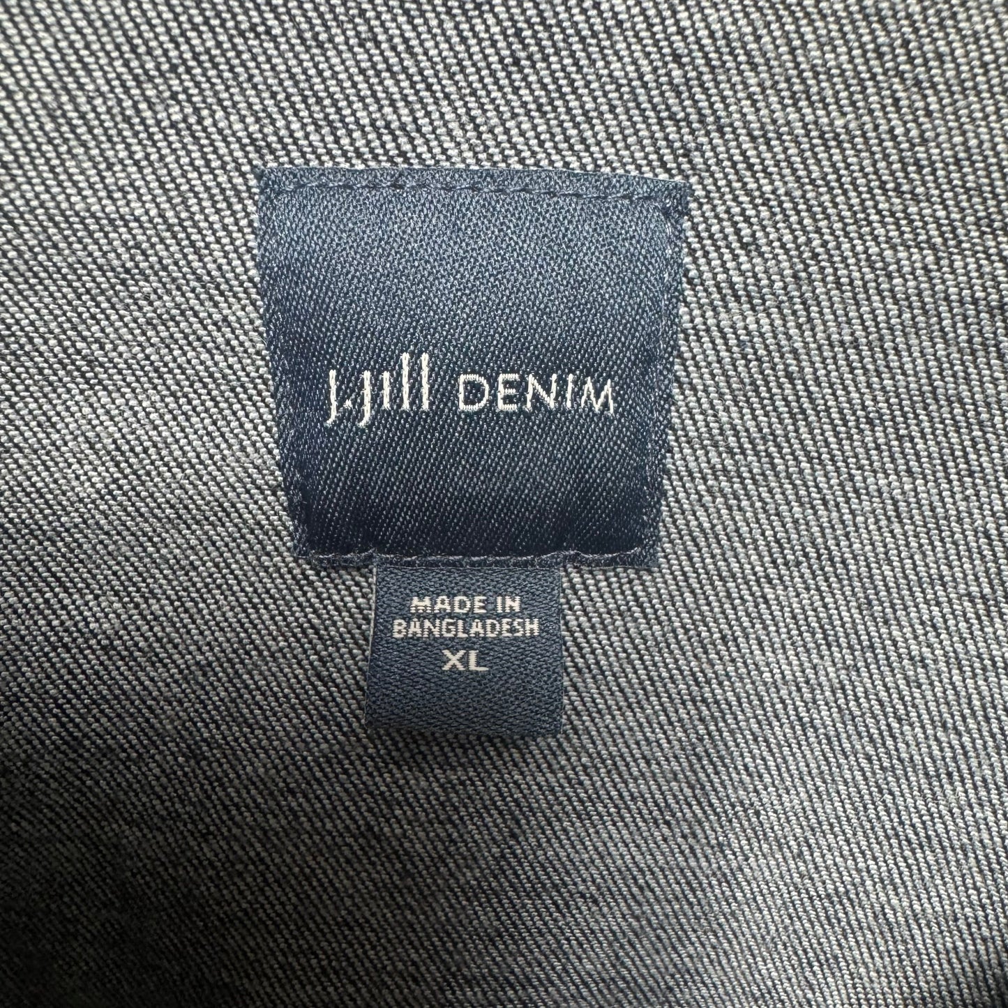 Jacket Denim By J. Jill In Blue Denim, Size: Xl