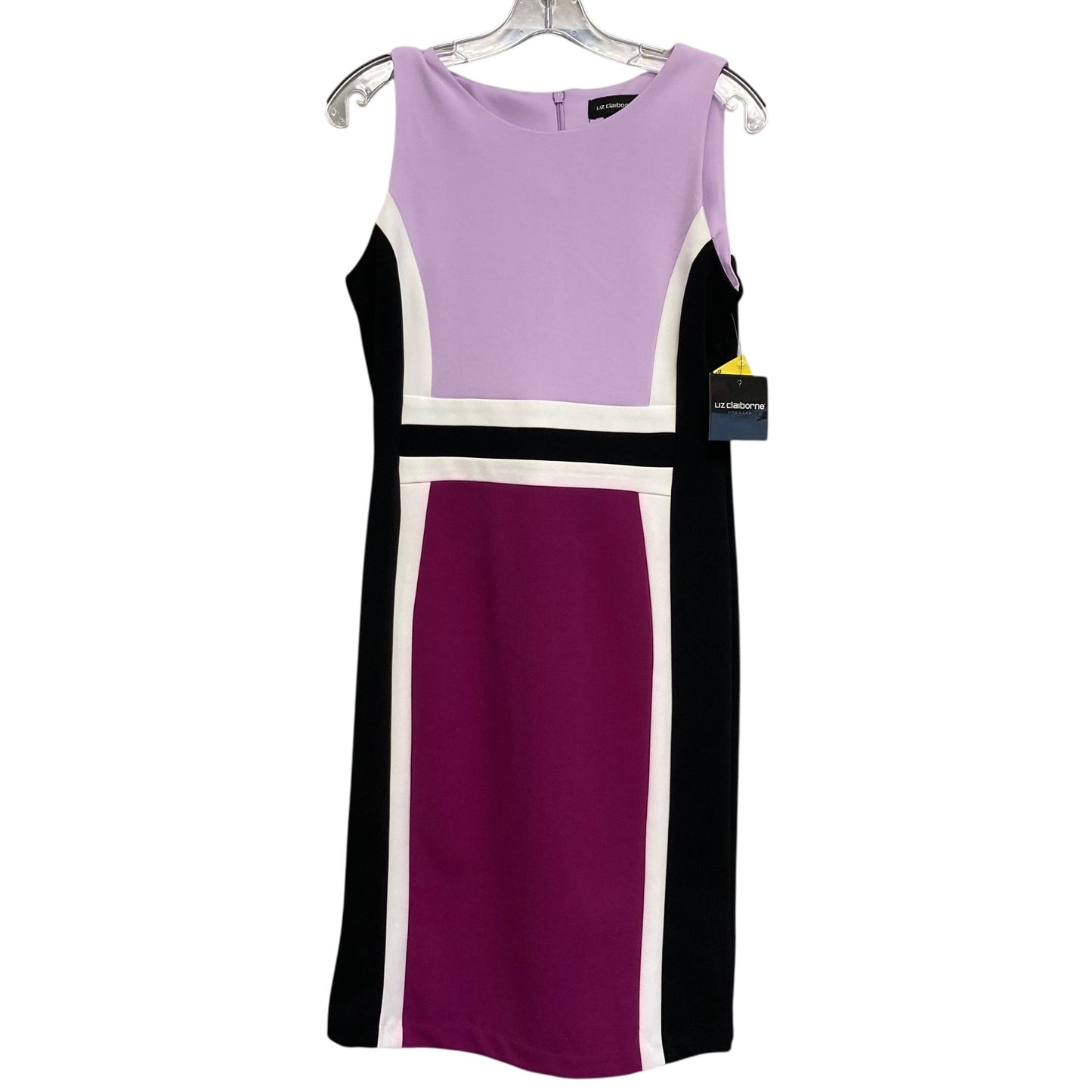 Dress Casual Short By Liz Claiborne In Purple & White, Size:S