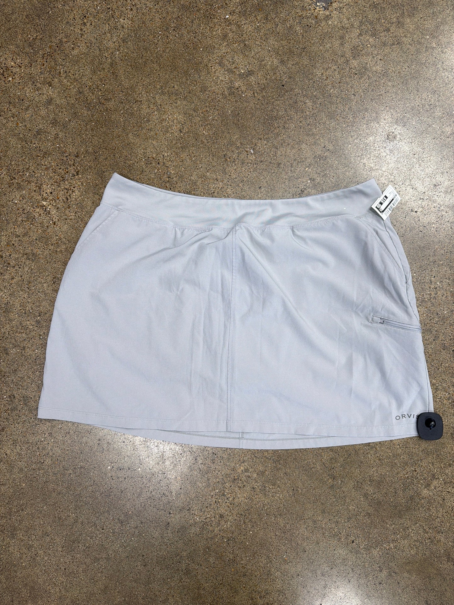 Athletic Skort By Orvis In Grey, Size:Xxl