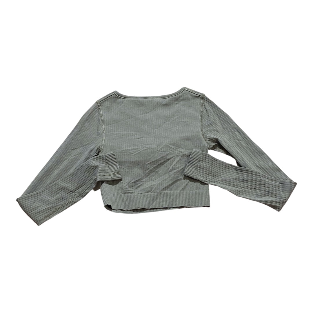 Athletic Top Ls Crewneck By Lululemon In Grey, Size:Xs