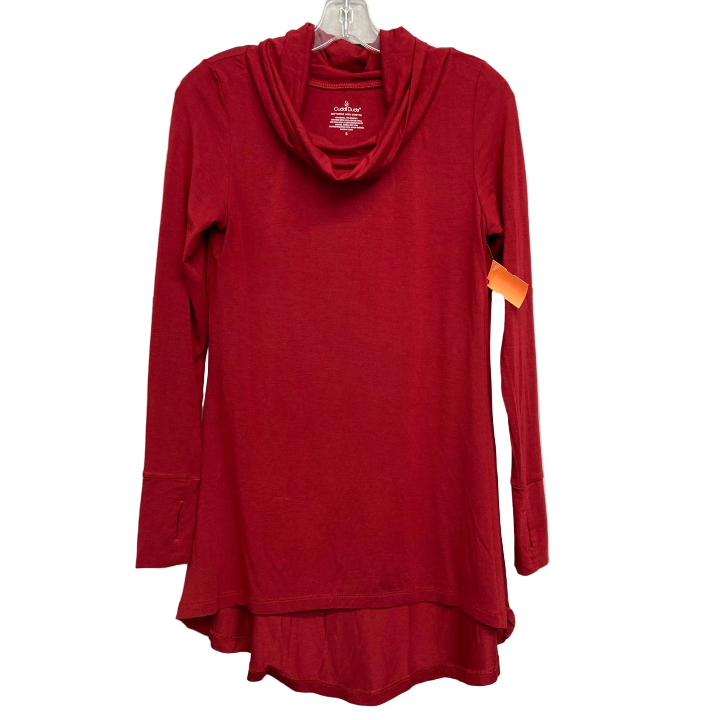 Top Ls By Cuddl Duds In Red, Size:S
