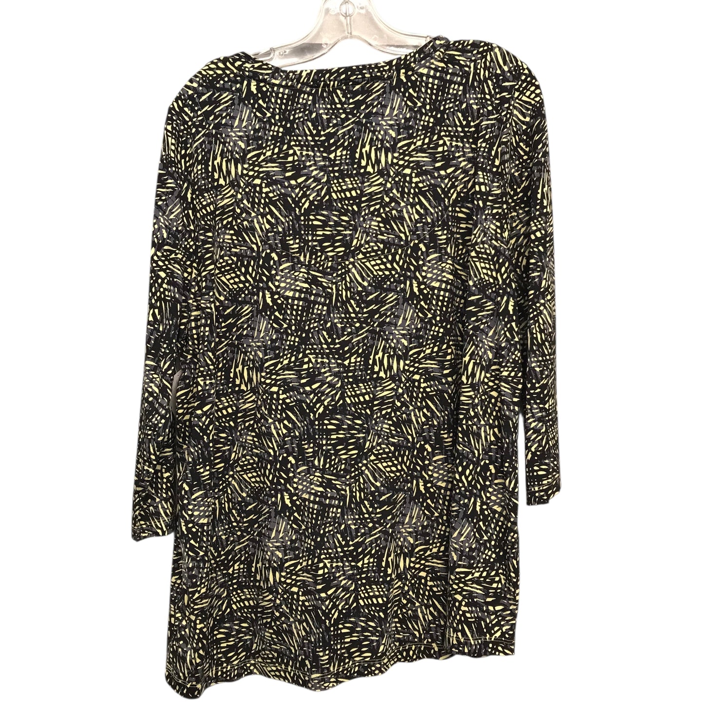 Top Ls By Soft Surroundings In Black & Yellow, Size:Xl