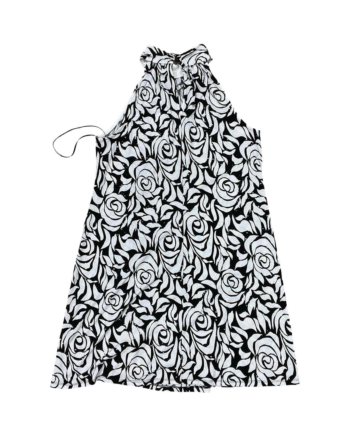 Dress Casual Midi By Msk In Black & White, Size:L