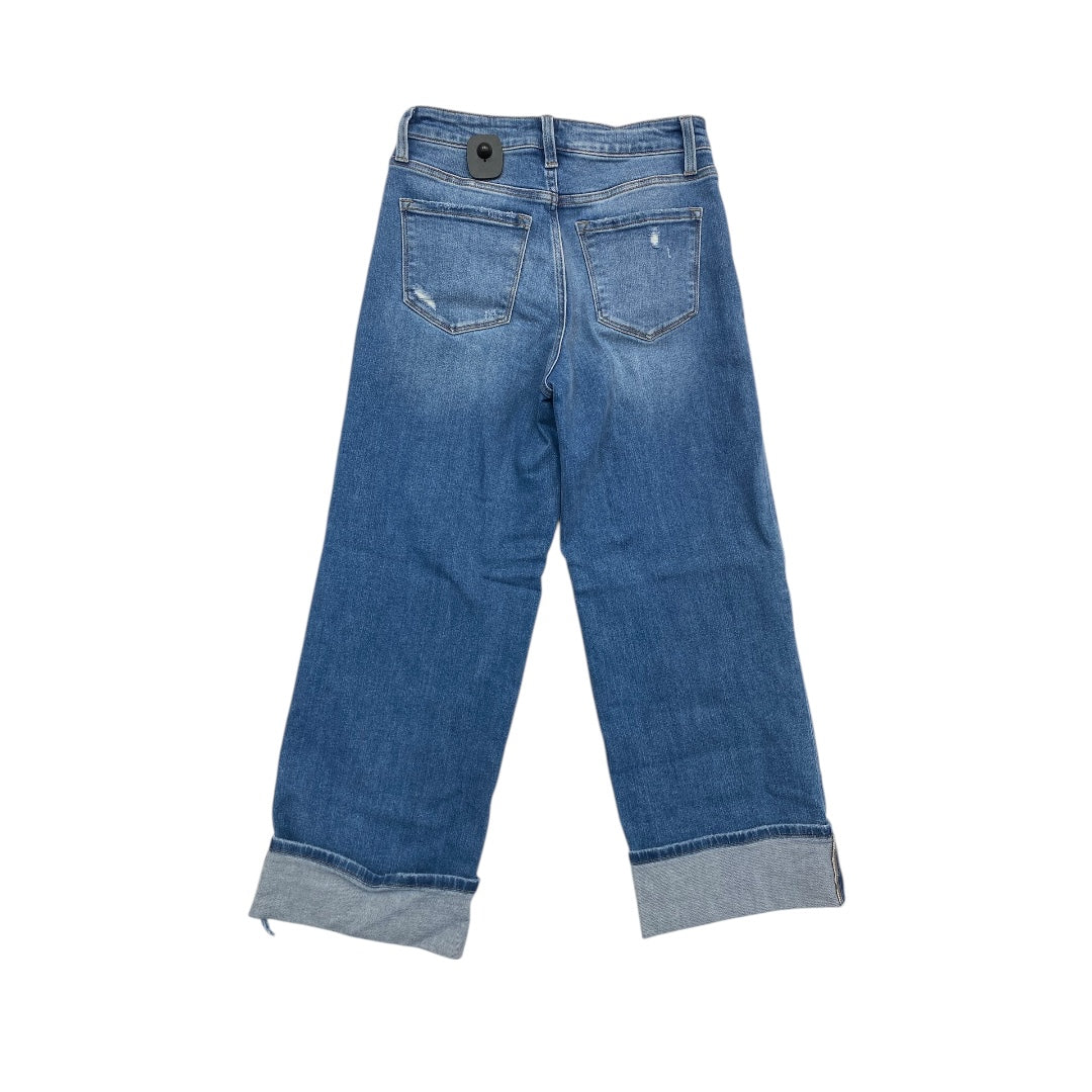 Jeans Wide Leg By Flying Monkey In Blue Denim, Size:4