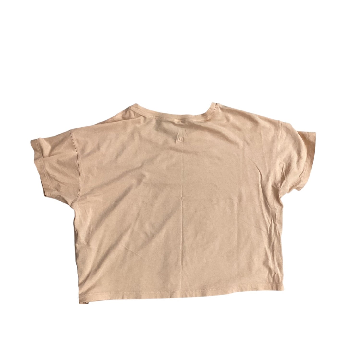 Athletic Top Ss By Lululemon In Orange, Size:M