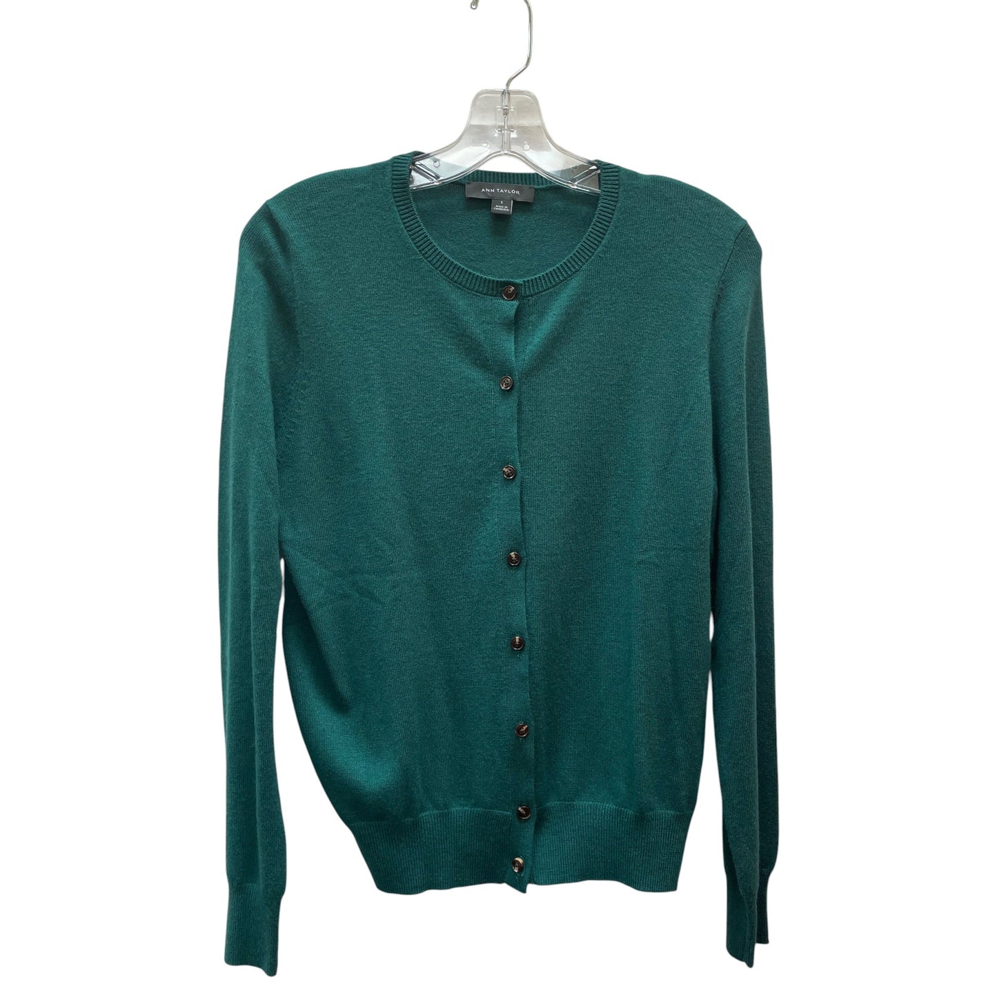 Sweater By Ann Taylor In Green, Size:S